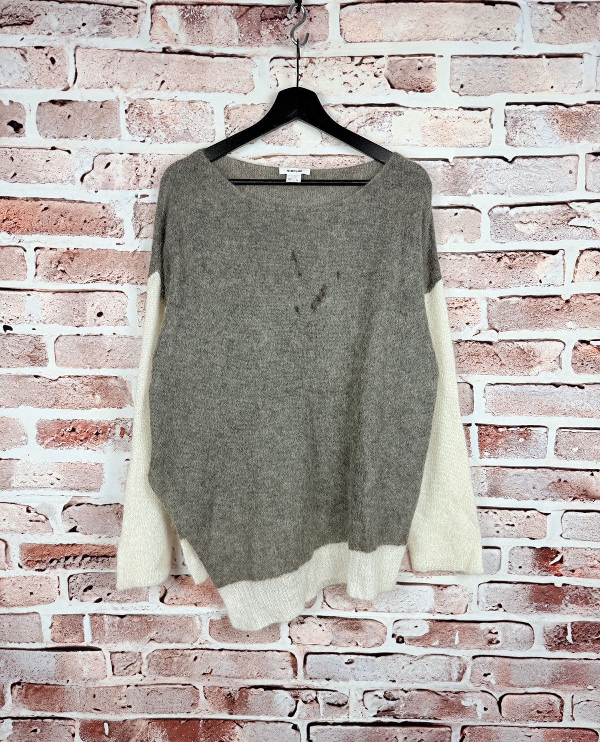 Helmut Lang Very rare helmut lang oversize mohair sweater Size L / US 10 / IT 46 - 1 Thumbnail