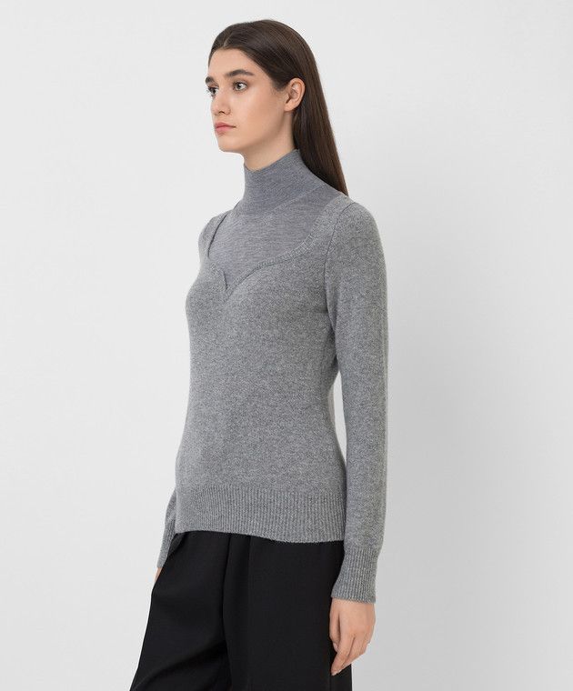 Alexander McQueen o1y0325 Sweater in Grey Size M / US 6-8 / IT 42-44 - 3 Thumbnail