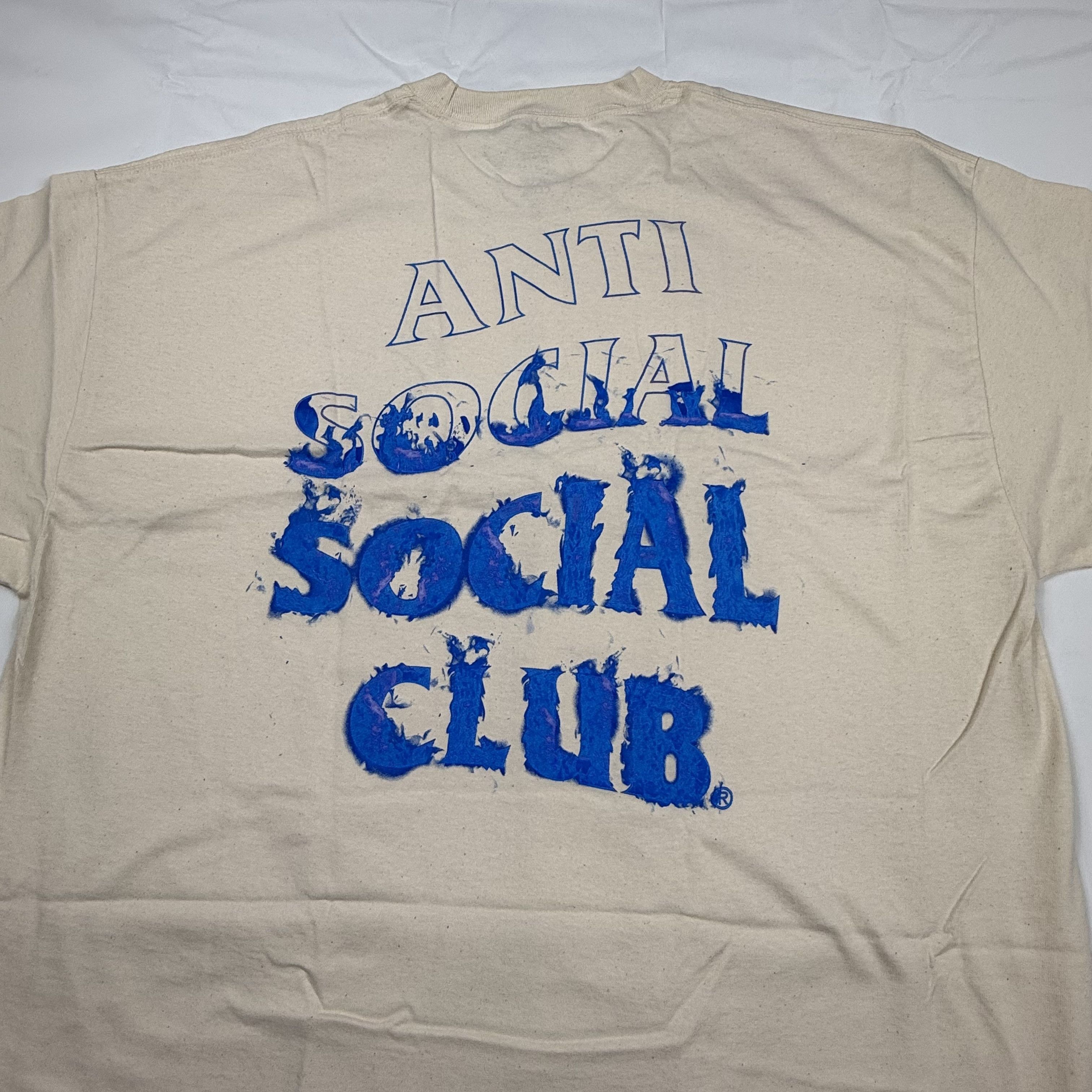 Anti Social Social Club Anti Social Social Club Fire Inside Tee Natural Blue XXL Size US XXL / EU 58 / 5 - 2 Thumbnail