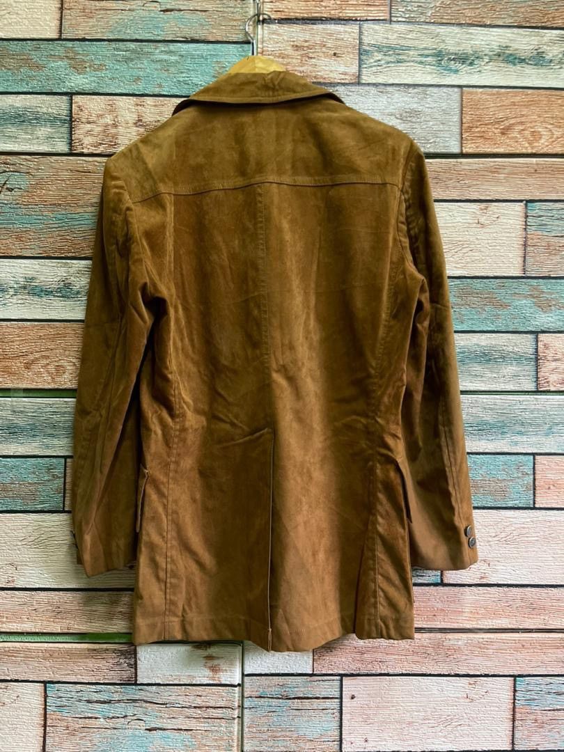 Japanese Brand Vintage Japanese Suede-Style Safari Field Brown Jacket Size US M / EU 48-50 / 2 - 2 Thumbnail