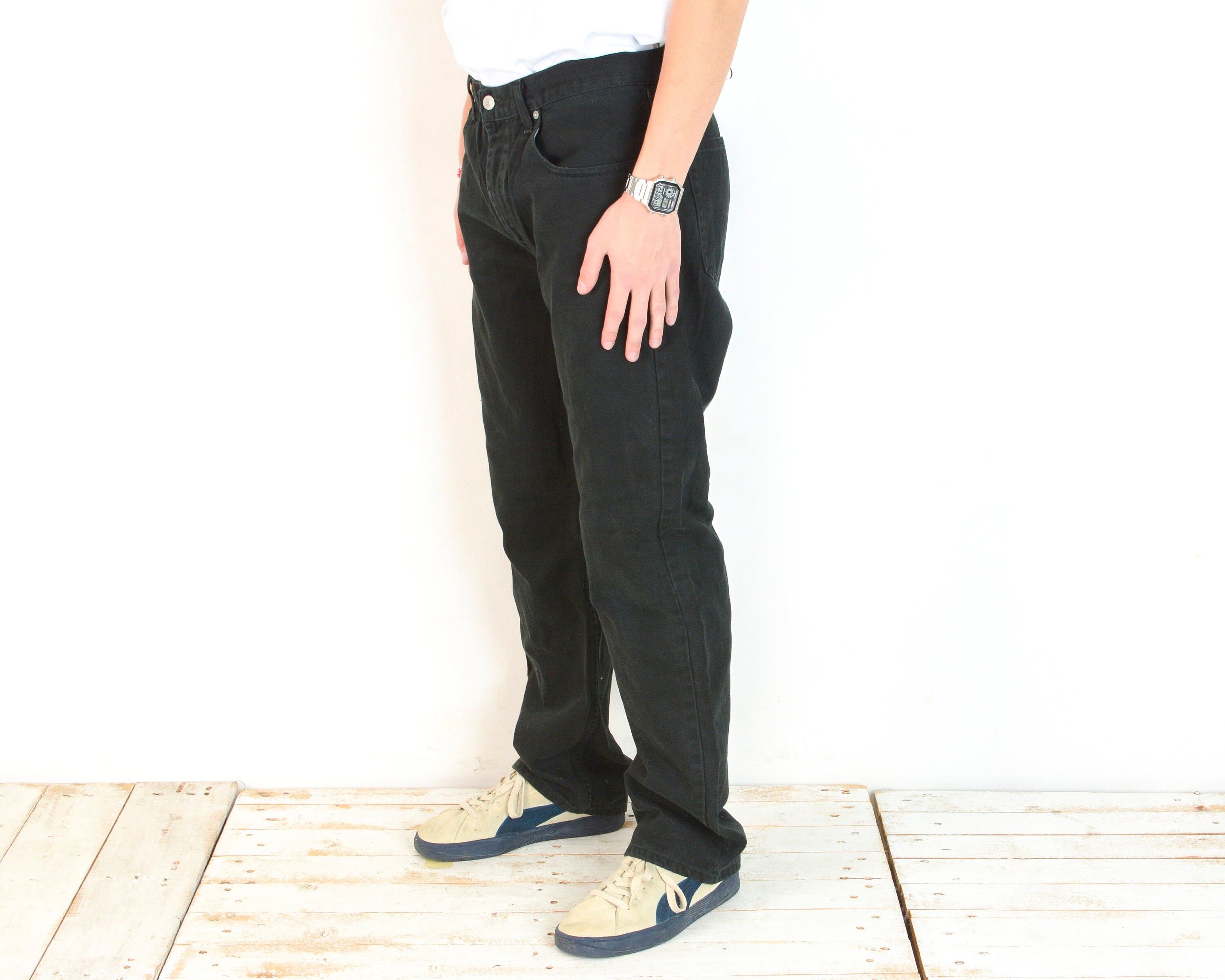 Levi's LEVIS 752 Men W38 L32 Regular Fit Straight Leg Jeans Denim Size US 38 / EU 54 - 1 Thumbnail