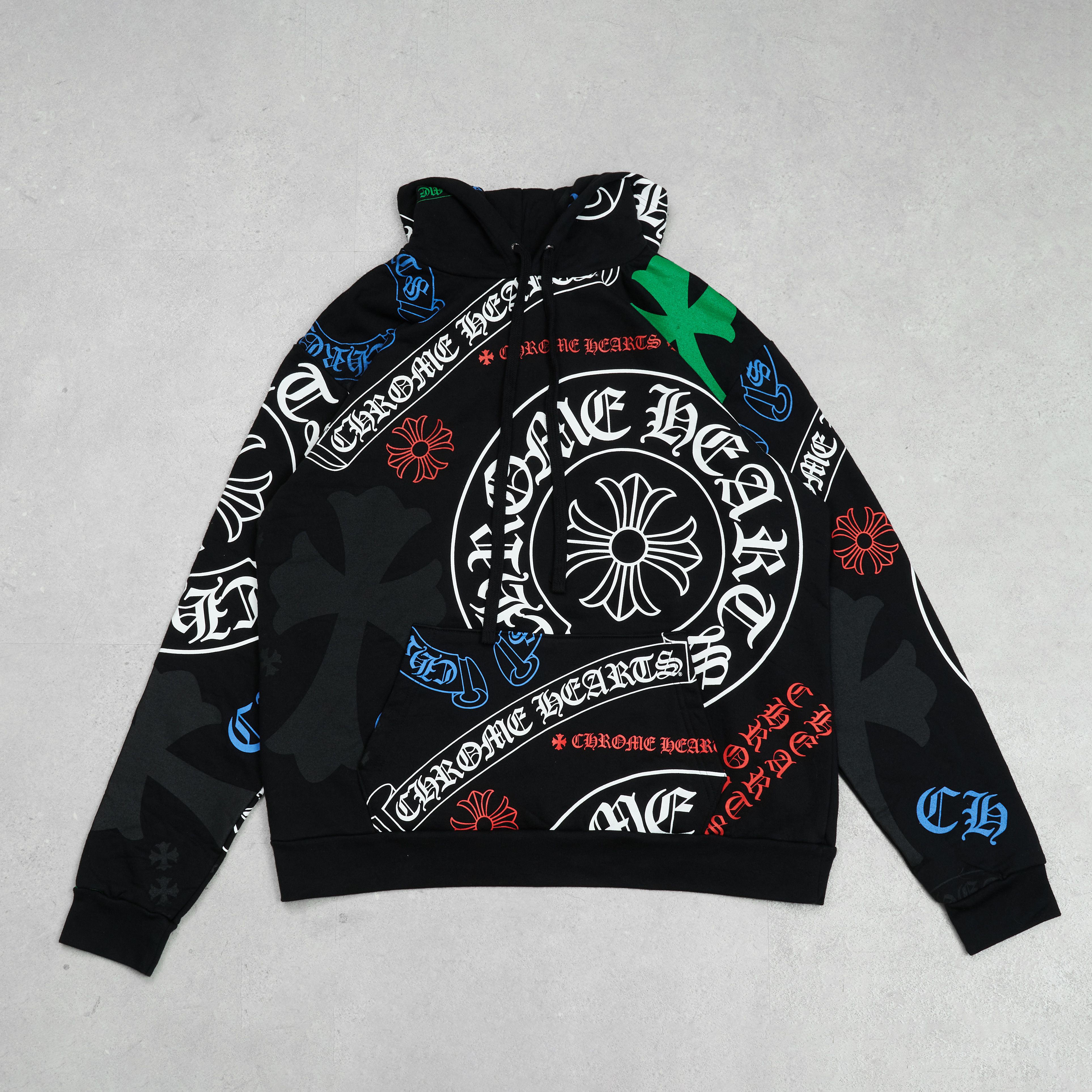 Chrome Hearts Chrome Hearts Stencil Hoodie Black | Grailed