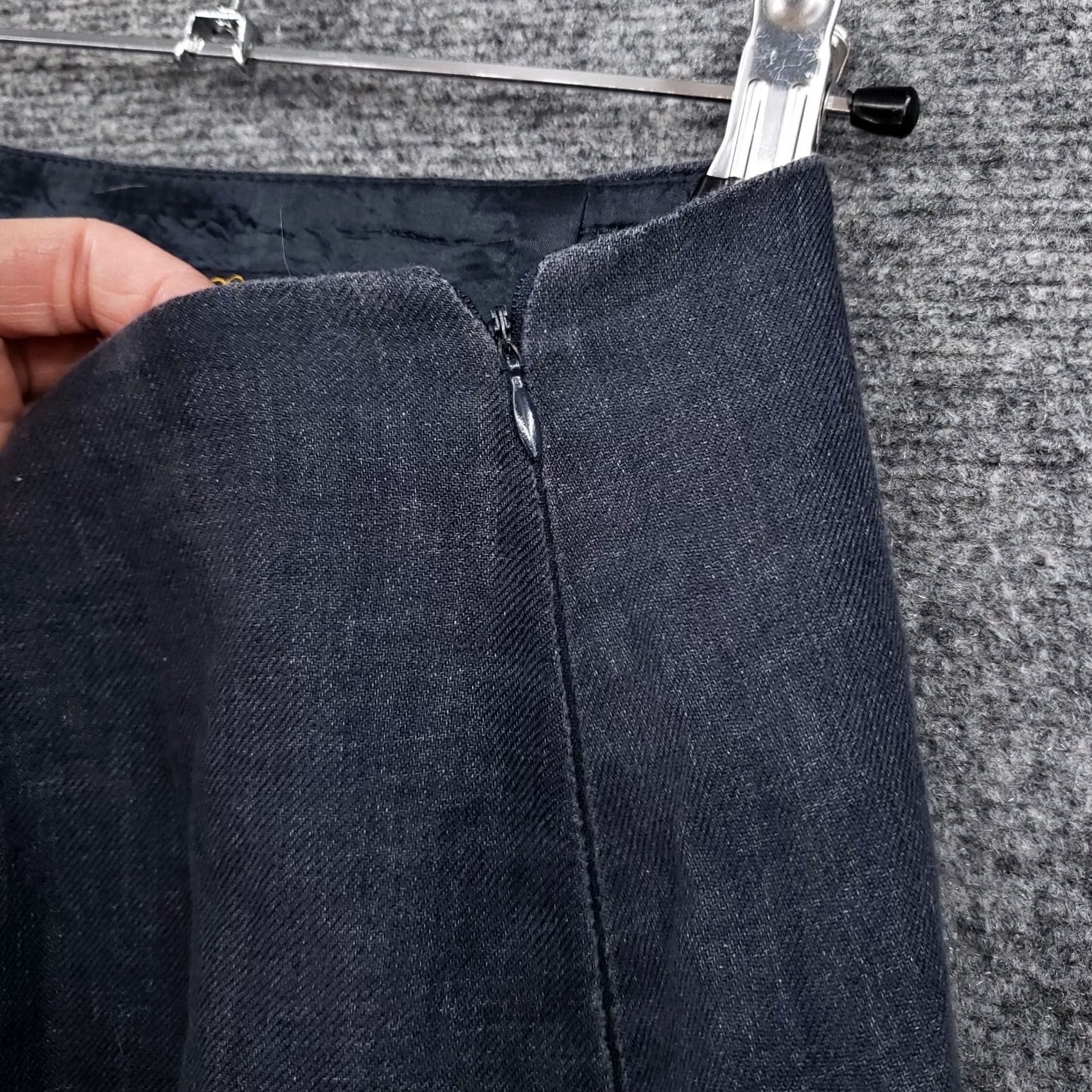 Brooks Brothers VINTAGE Brooks Brothers Skirt Womens Blue Mini Pencil Lined Career Size 12 Side Slit Zip Size 34" / US 12 / IT 48 - 7 Thumbnail