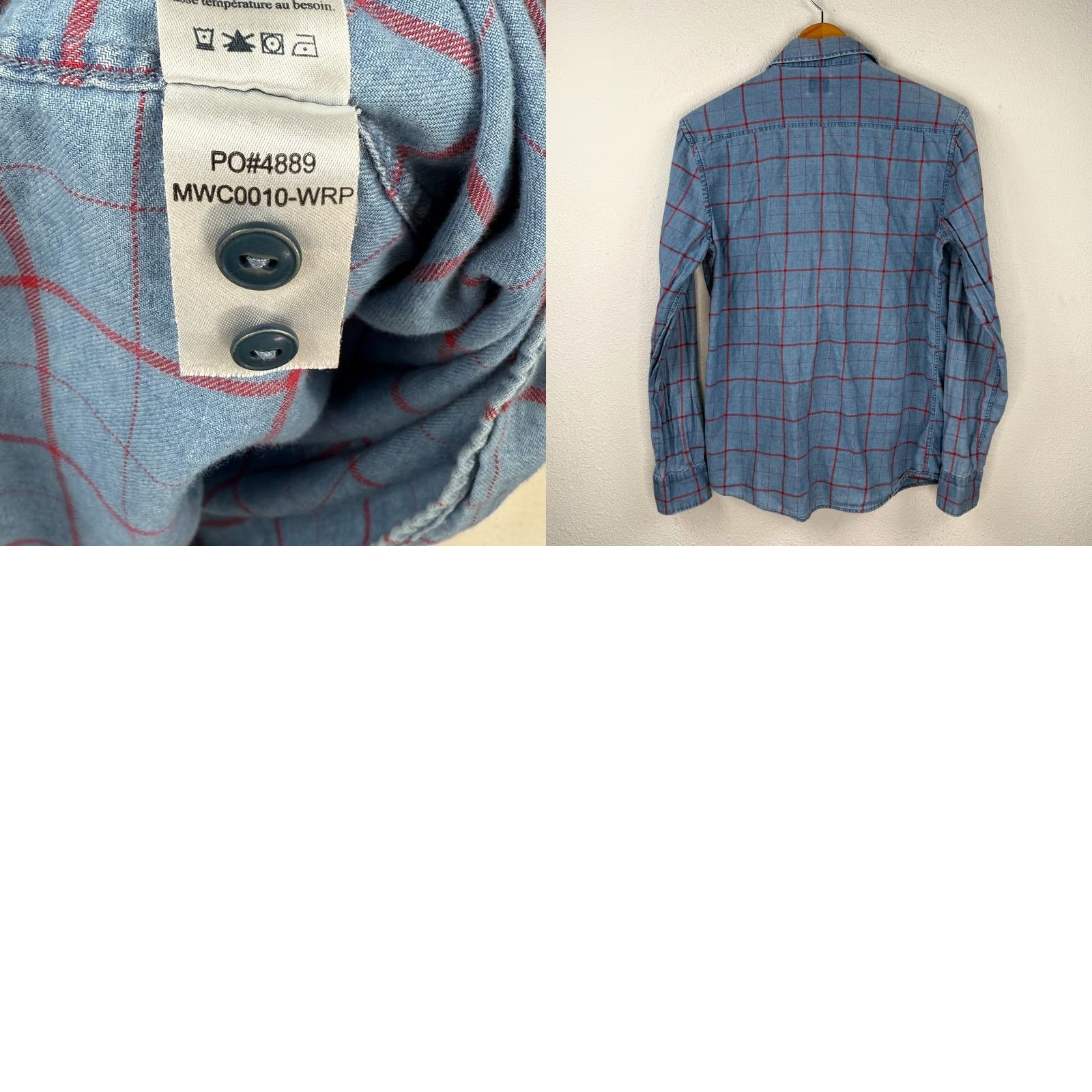 Faherty Faherty Shirt Indigo Dyed Plaid Lightweight Flannel Button Up Small Slim Fit Shirt Size US S / EU 44-46 / 1 - 8 Thumbnail