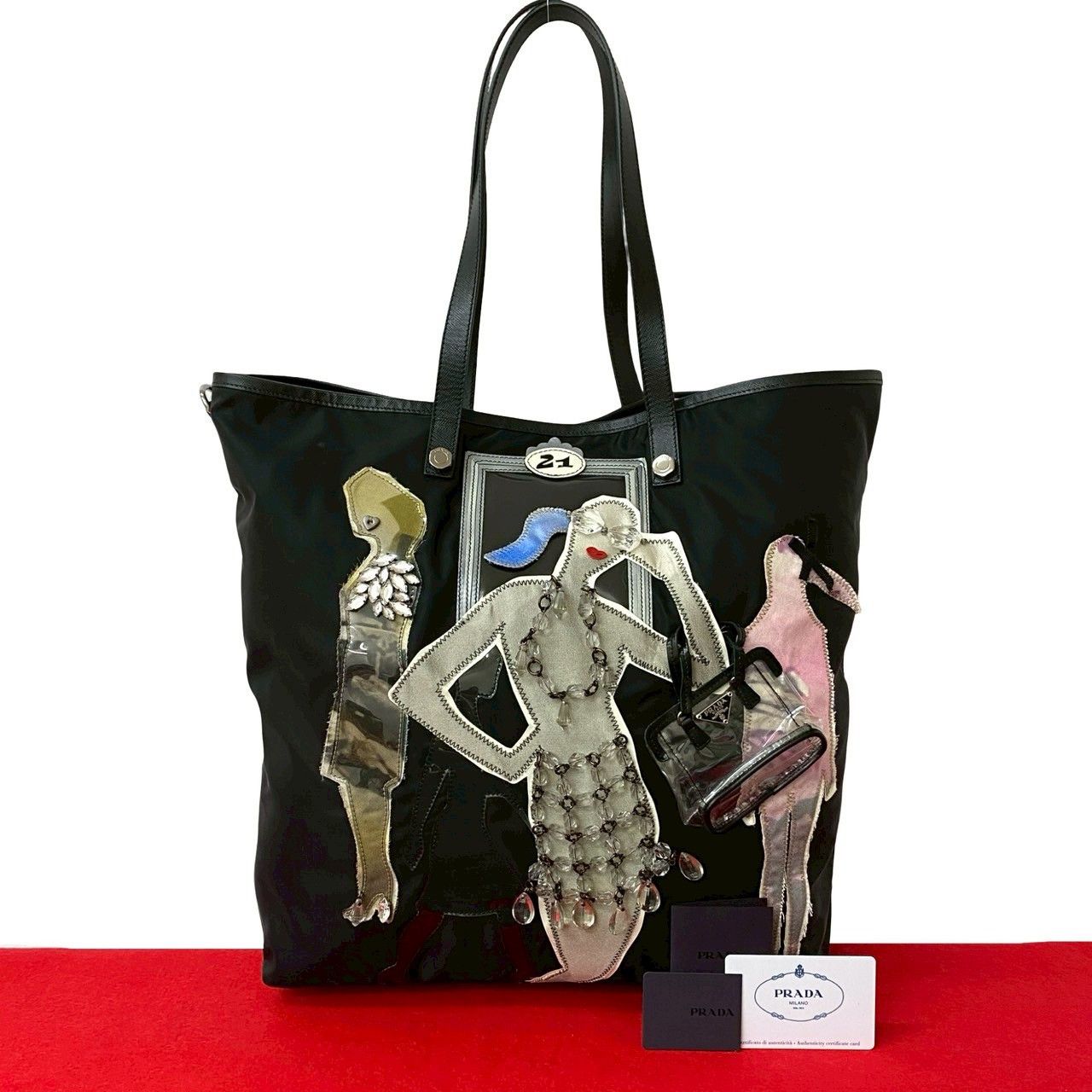 PRADA ナイロン ロボット トートバッグ 8901 中古・古着通販】PRADA (プラダ) ロボットナイロントートバッグ