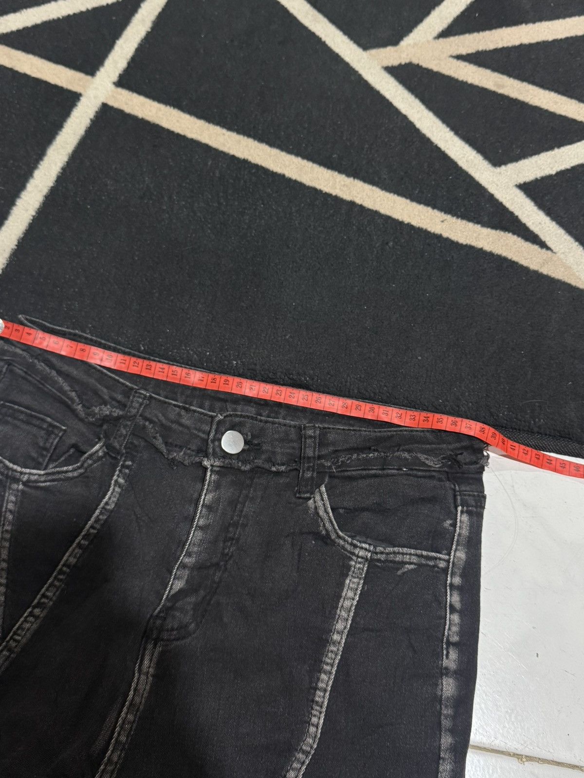 Le Grande Bleu (L.G.B.) FLARED STRETCH DENIM PANTS JAPANESE STYLED Size US 29 - 10 Thumbnail