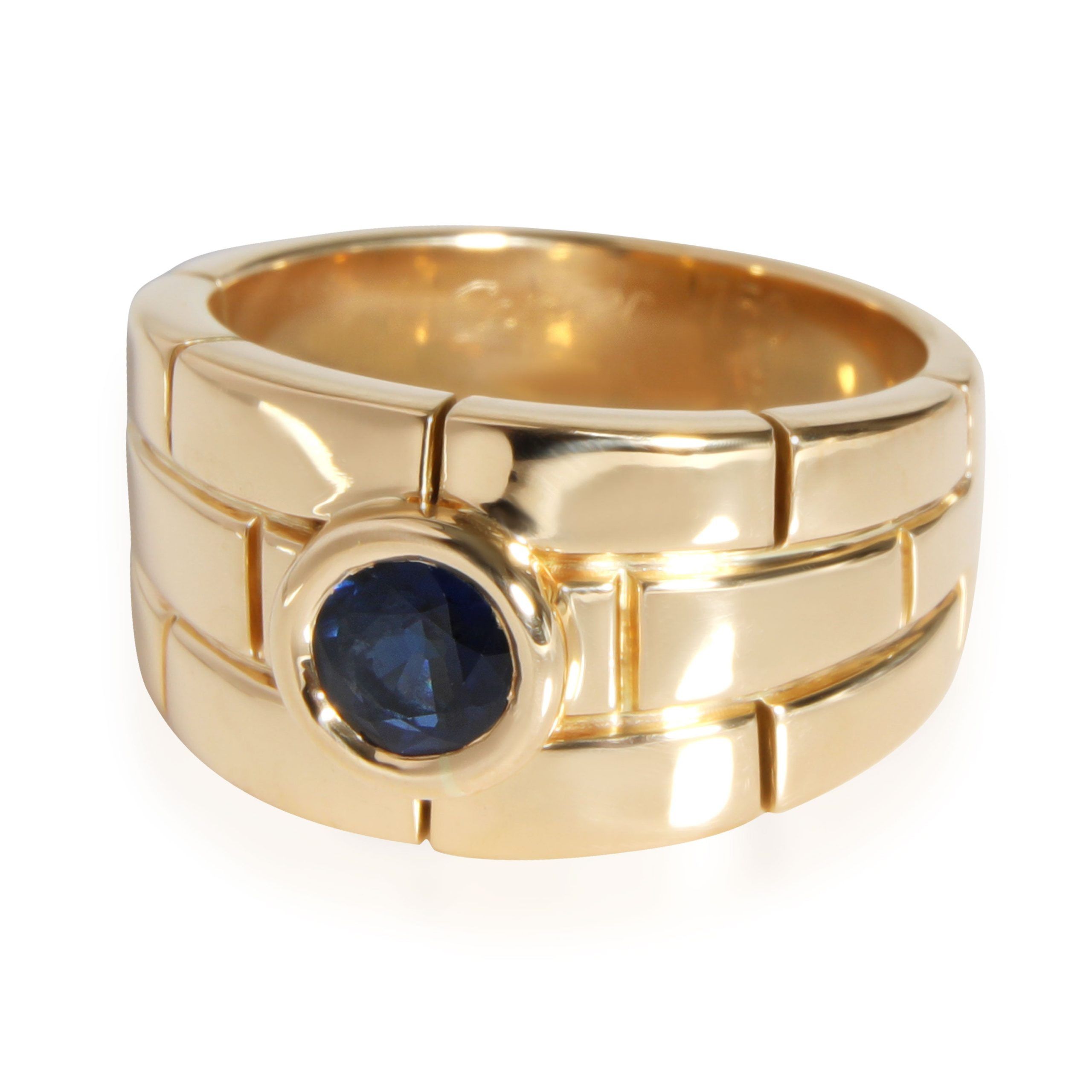 image of Cartier Panthere Sapphire Ring In 18K Yellow Gold, Women's