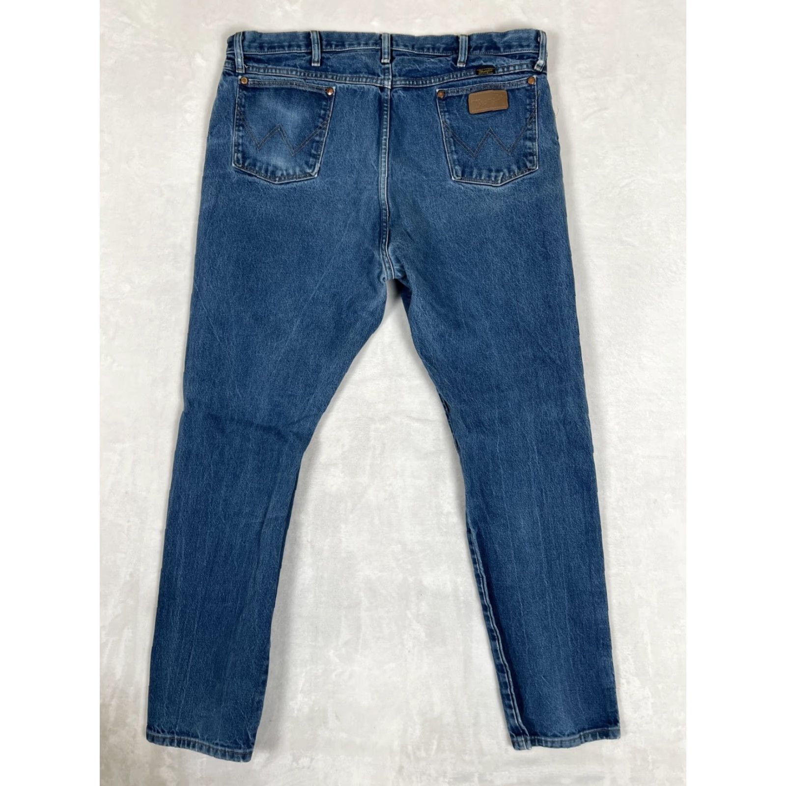 Wrangler VINTAGE Wrangler Jeans 13MWZ Blue Denim Regular Fit Cowboy Jeans 40x34 READ Size US 40 / EU 56 - 6 Thumbnail