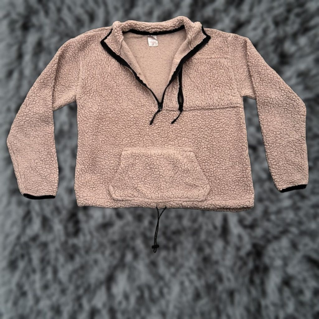 Vintage VINTAGE No Boundaries Jacket 1/4 Zip Pink Womens Juniors XL 15-17 90s Sherpa Zippered Chest Pocket Size XL / US 12-14 / IT 48-50 - 1 Thumbnail