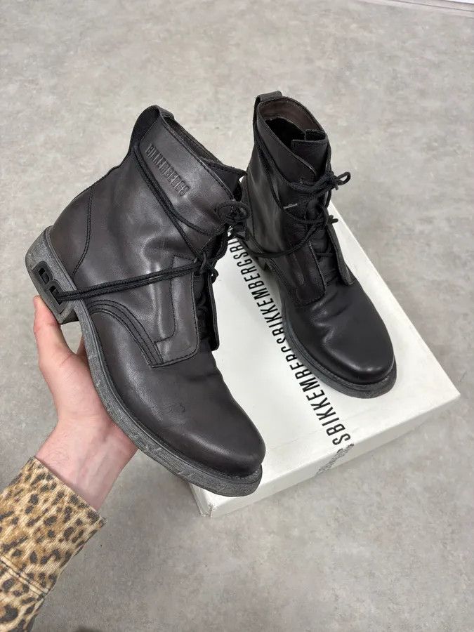 Dirk Bikkembergs 1990s Dirk Bikkembergs B-Laced Brown Combat Boots Size US 7 / EU 40 - 1 Thumbnail