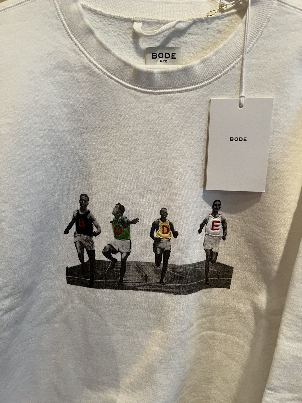 Bode Bode Finish-Line Crewneck Size US L / EU 52-54 / 3 - 2 Thumbnail