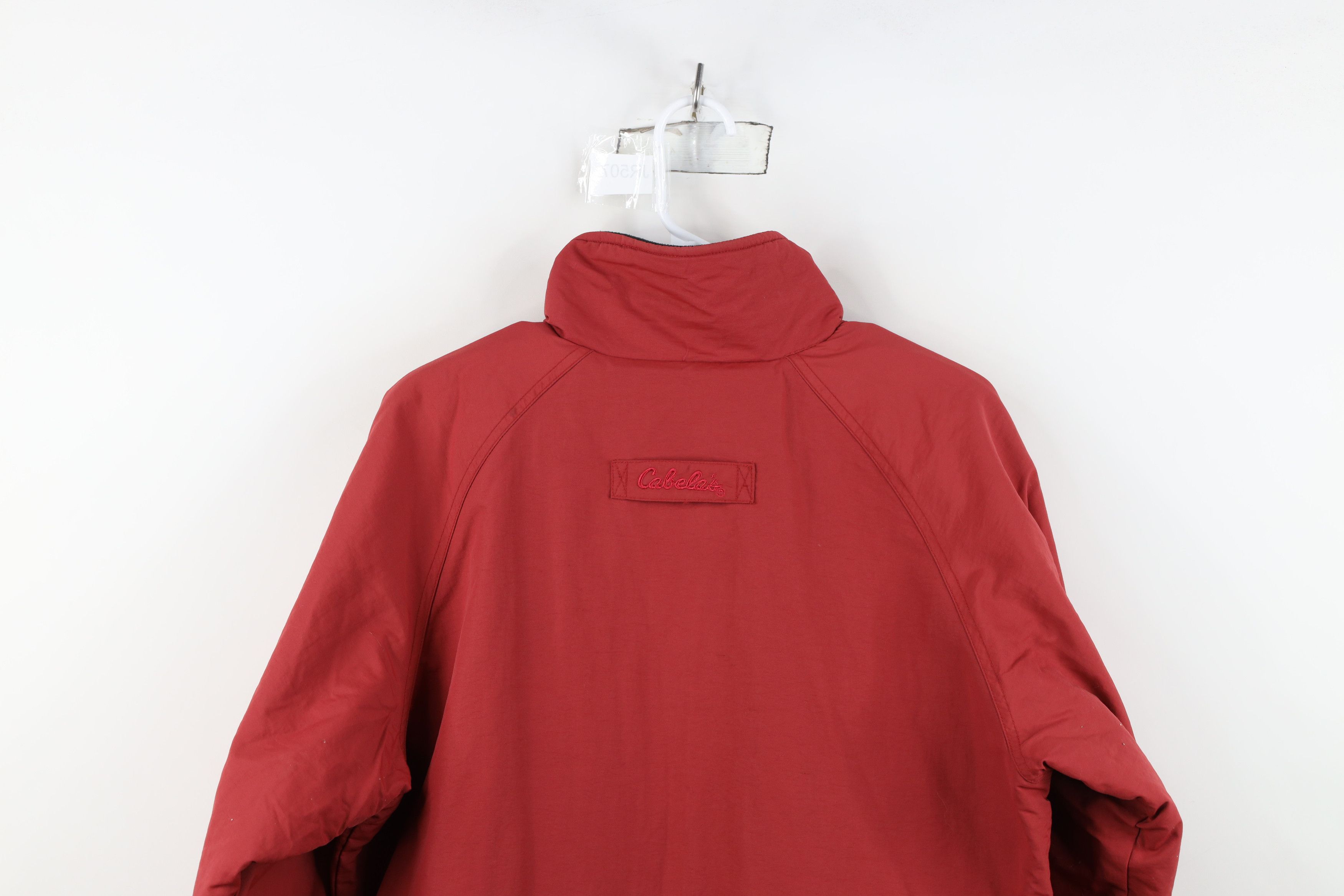 Cabelas Vintage Cabelas Spell Out Fleece Lined Bomber Jacket Red Size US S / EU 44-46 / 1 - 14 Thumbnail
