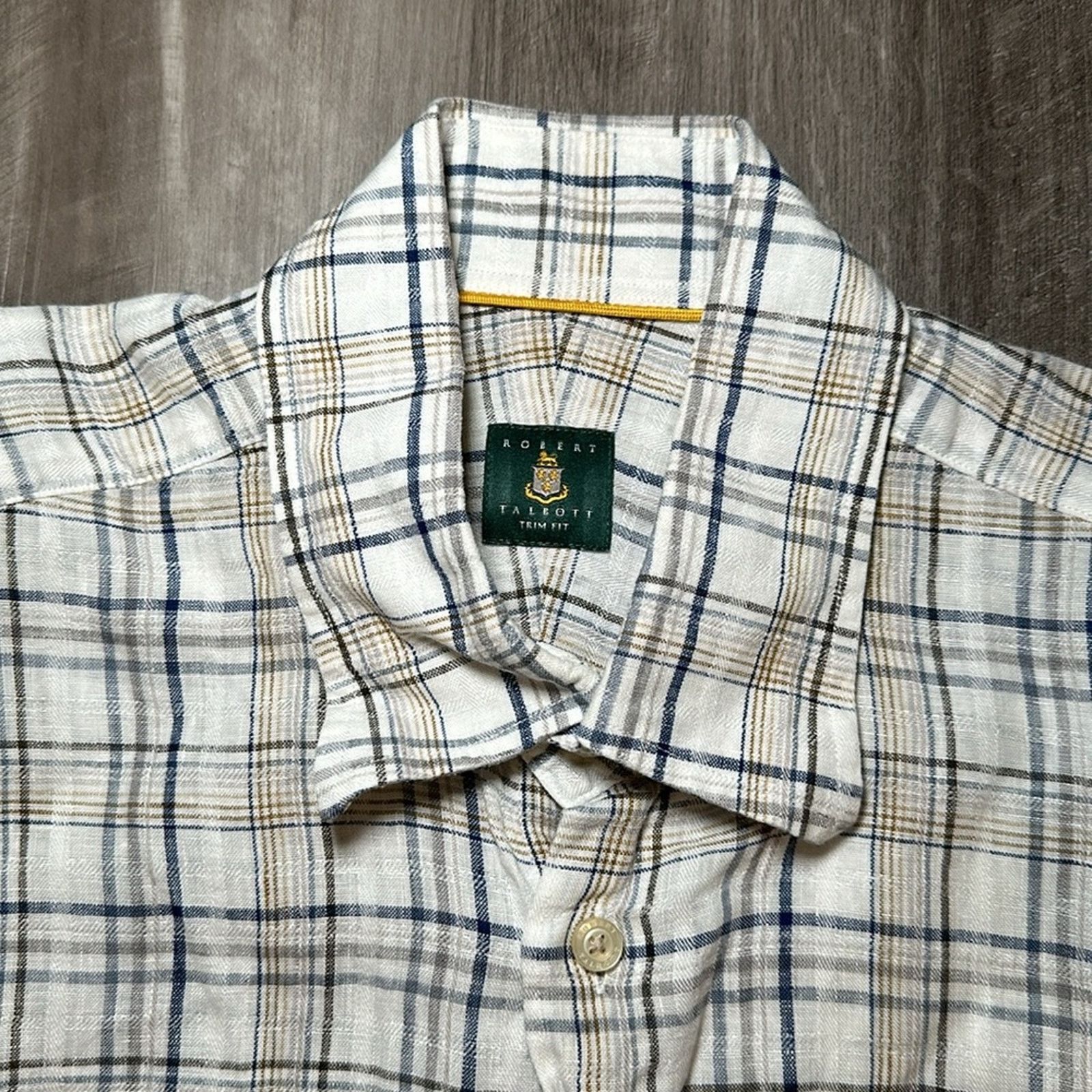 Robert Talbott Robert Talbott Trim Fit Linen Long Sleeve - Large Size US L / EU 52-54 / 3 - 7 Thumbnail