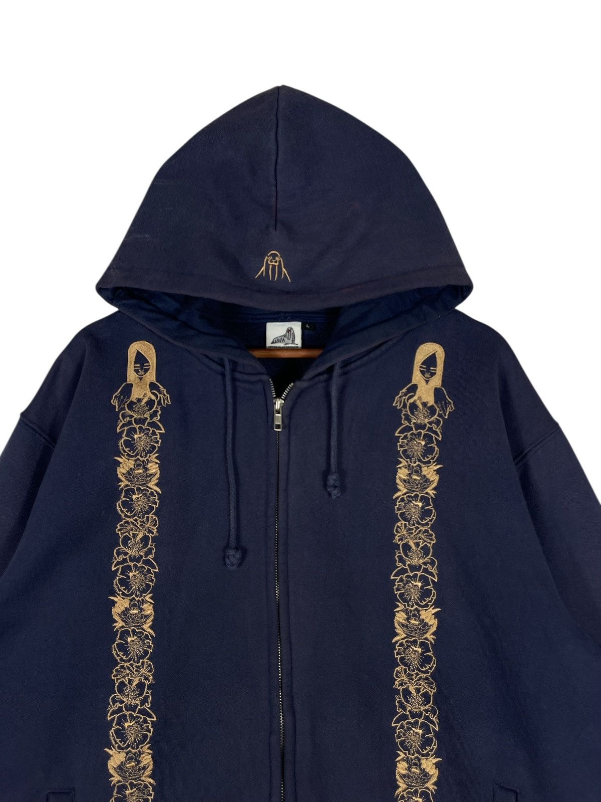 Upper Playground Vintage Upper Playground x Jeremy Fish Zip Up Hoodie Size US XL / EU 56 / 4 - 5 Thumbnail