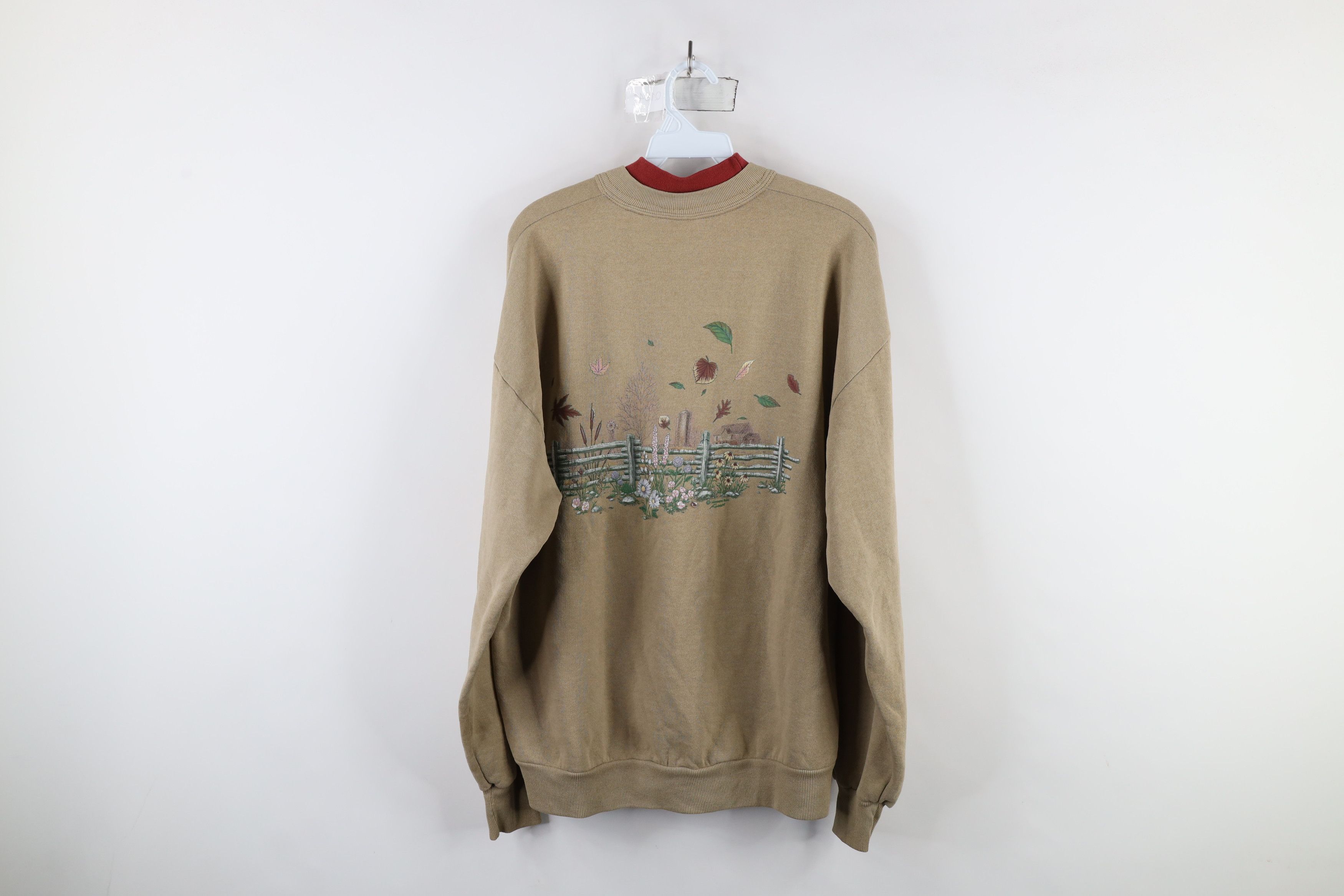 Vintage Vintage 90s Streetwear Autumn Country Sunflowers Sweatshirt Size XXL / US 16-18 / IT 52-54 - 14 Thumbnail