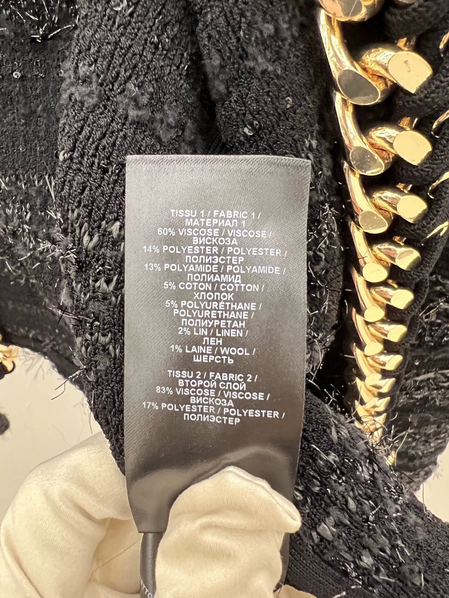 Balmain Balmain Like New 25FW Black Metal Chain Jacket Size 36 Size XS / US 0-2 / IT 36-38 - 4 Thumbnail