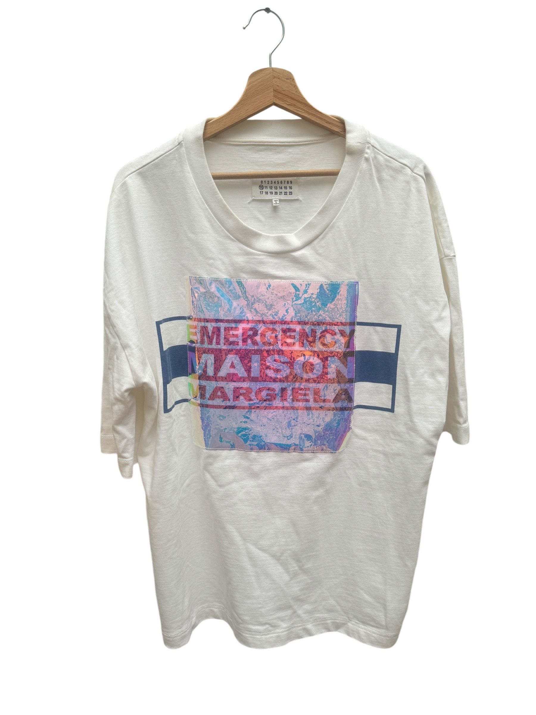 Maison Margiela White Short sleeves sweater Size US L / EU 52-54 / 3 - 1 Thumbnail