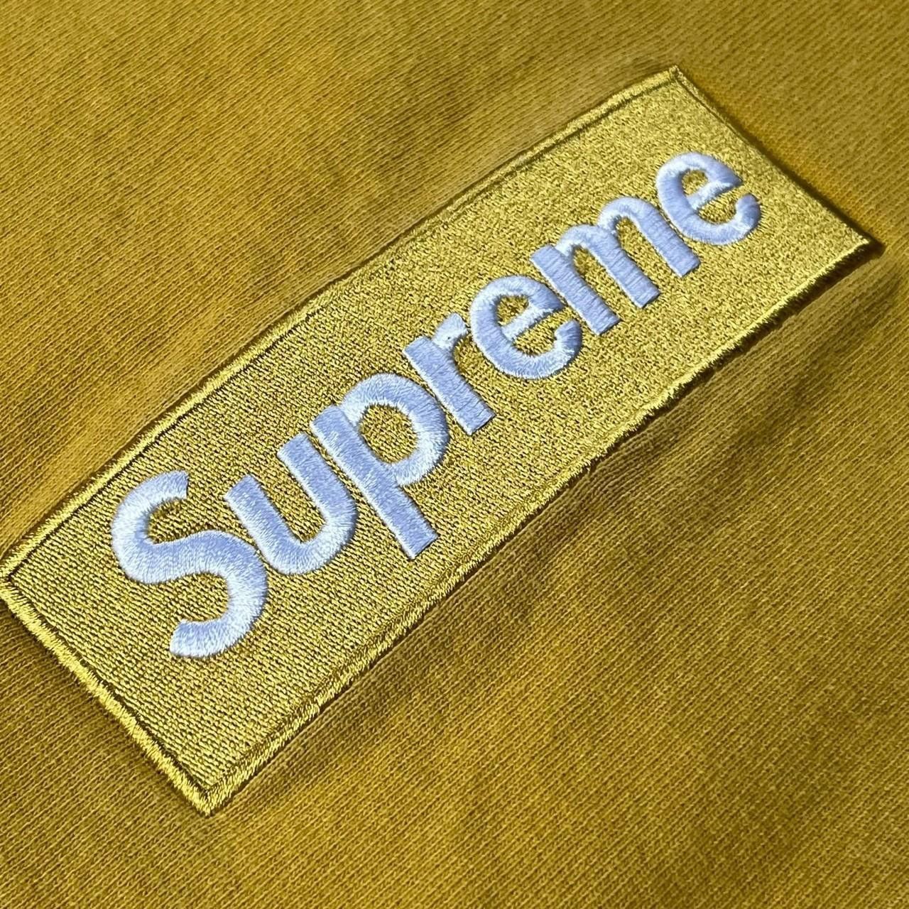 Supreme Supreme Box Logo Crewneck Mustard (FW18) - Size Medium Size US M / EU 48-50 / 2 - 3 Thumbnail