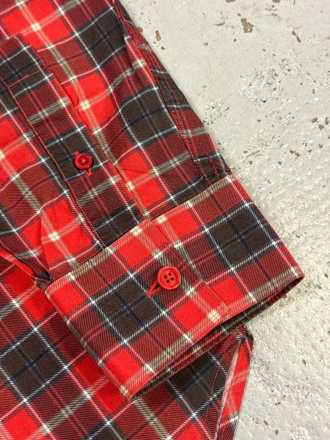 Givenchy SS2015 Givenchy Red Black Plaid Star Shirt by Riccardo Tisci Size US M / EU 48-50 / 2 - 7 Thumbnail