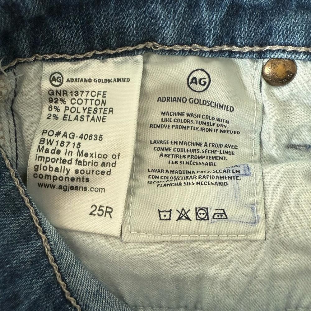 Designer AG Adriano Goldschmied Stevie Ankle Slim Straight Jeans 25 Size 25" / US 0 / IT 36 - 8 Thumbnail