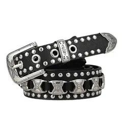Other punk rock belt geometry pattern fashion Size ONE SIZE - 1 Thumbnail
