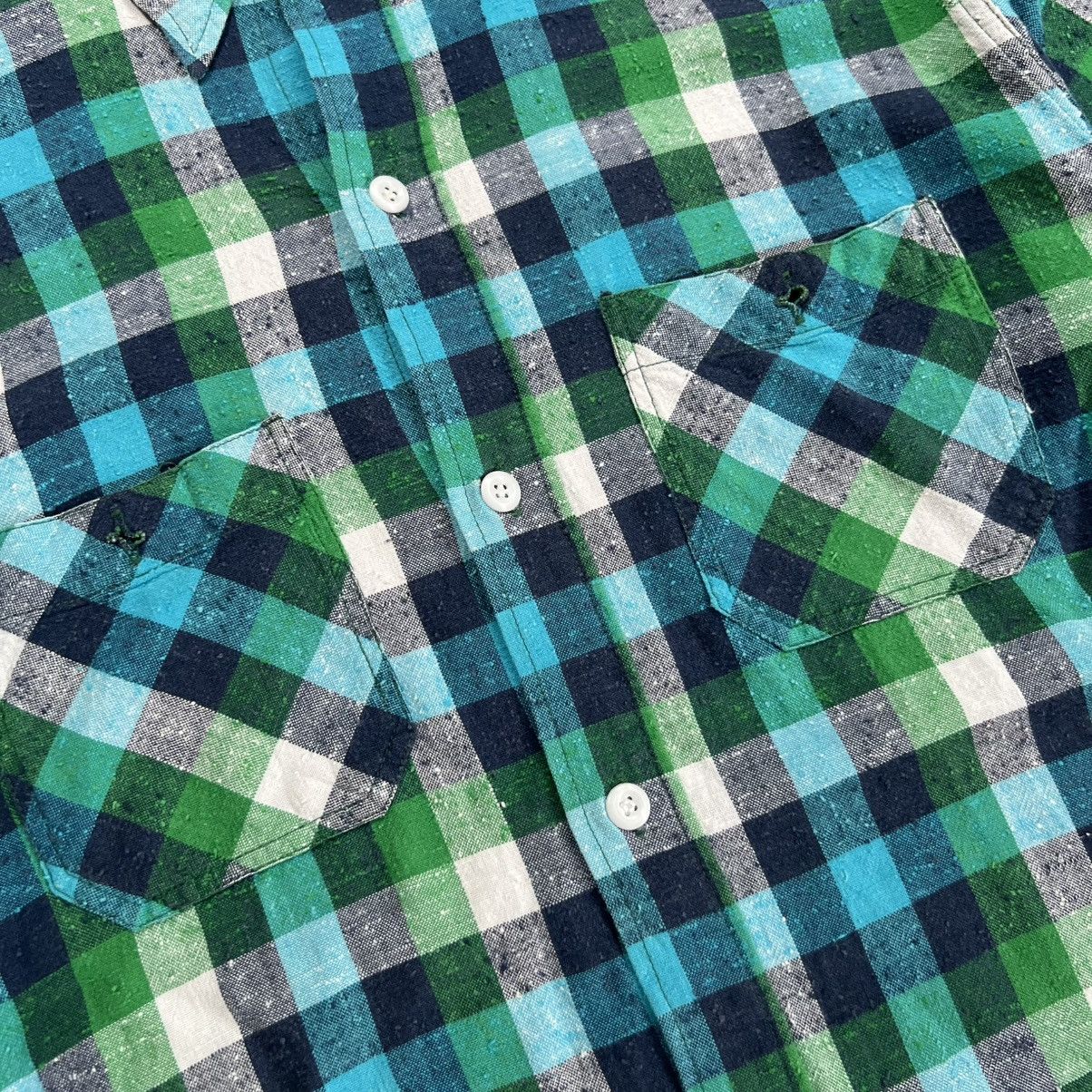 Sugar Cane Sugar Cane Plaid Linen Shirt Size US L / EU 52-54 / 3 - 3 Thumbnail