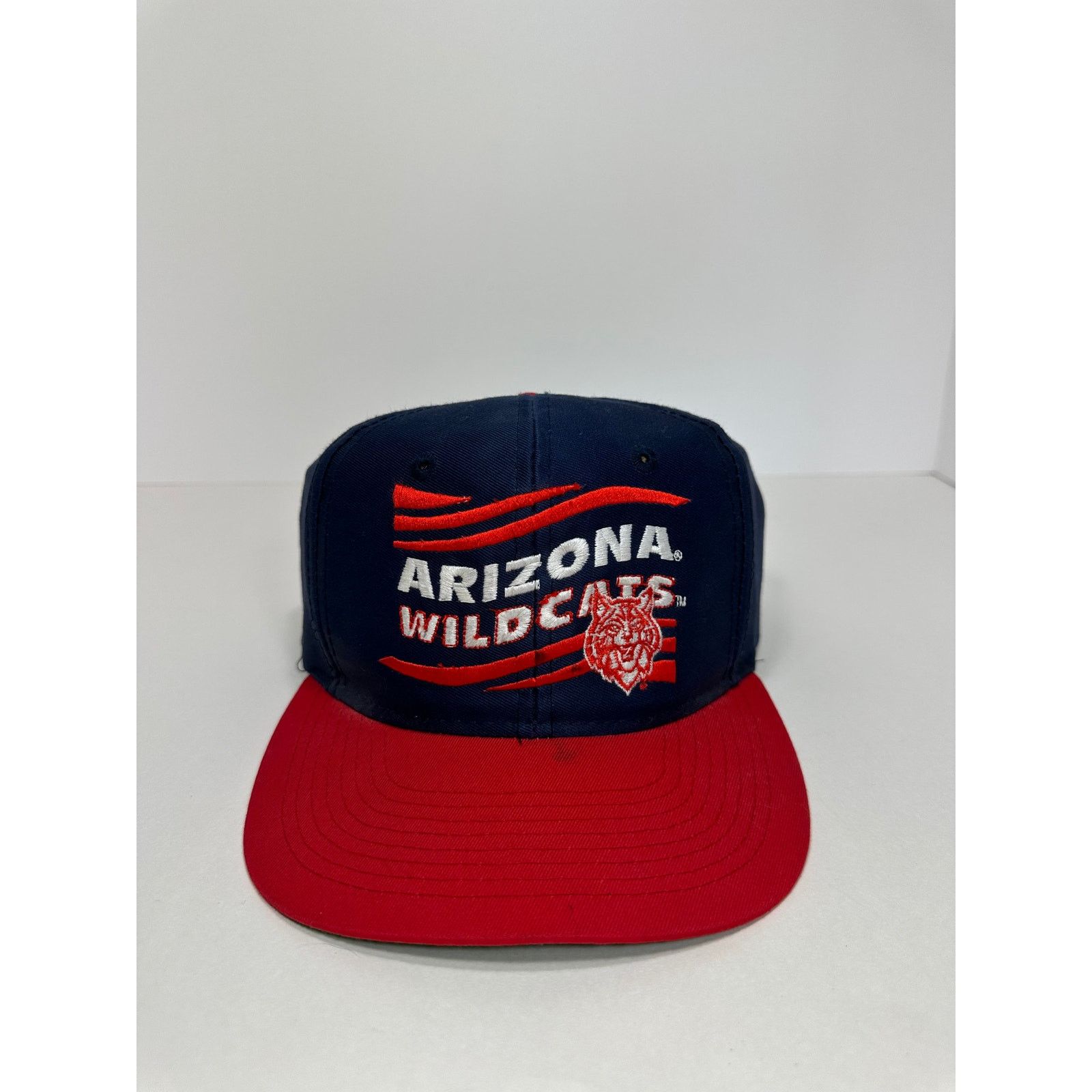 NCAA × Vintage Vintage Arizona Wildcats 1990s Wavy Script Snapback Hat Size ONE SIZE - 2 Thumbnail