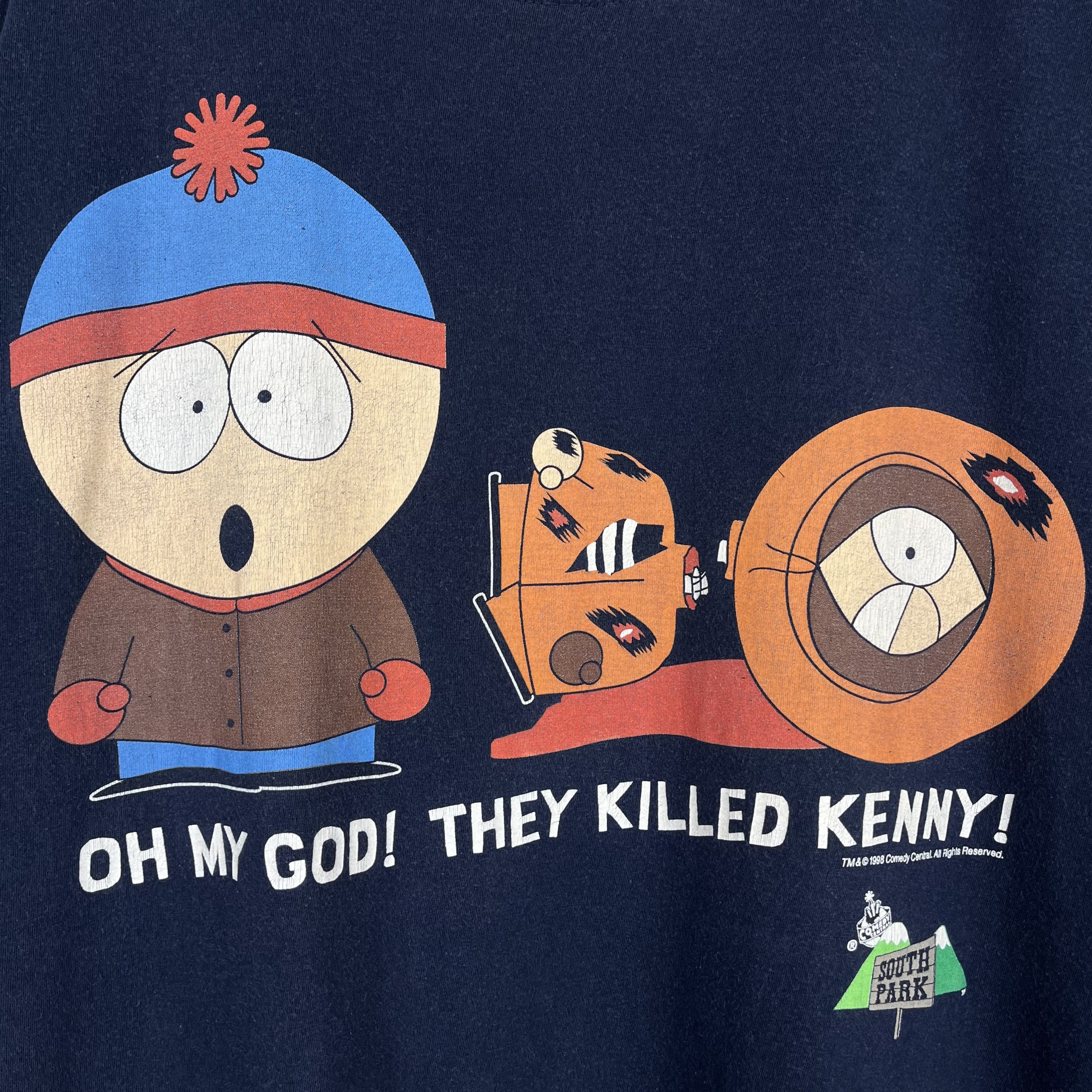 Cartoon Network Vintage South Park “They Killed Kenny” Cartoon T Shirt 1998 Size US XL / EU 56 / 4 - 7 Thumbnail