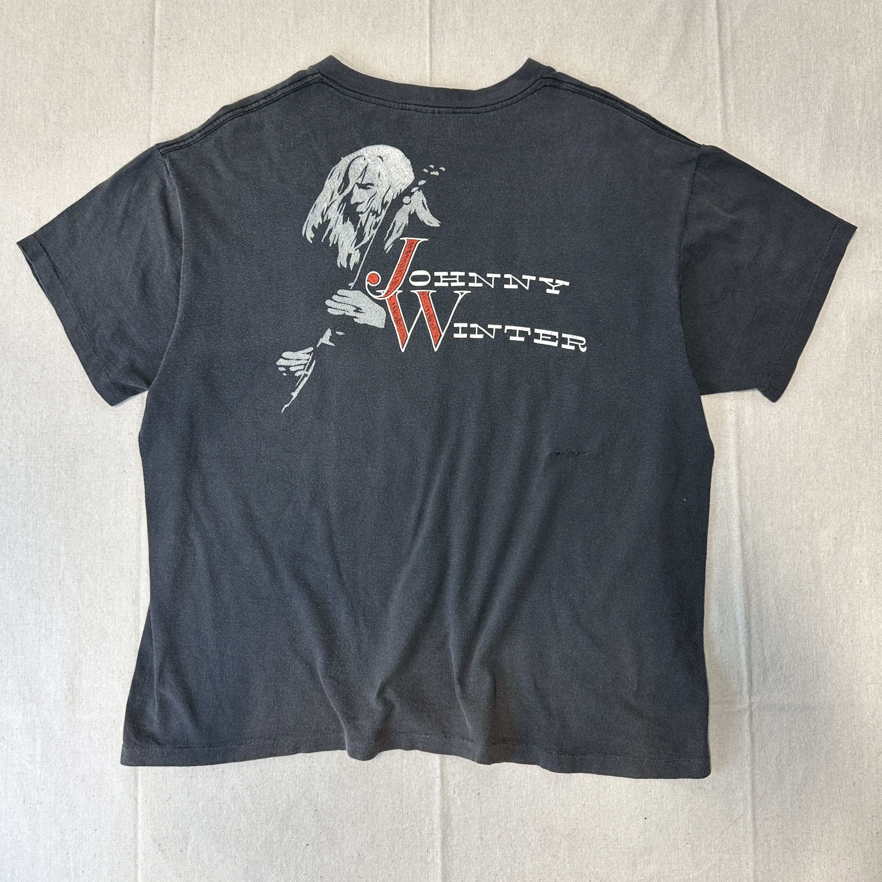 Delta Vintage Johnny Winter Texas Ranger Graphic T-Shirt Size XL Size US XL / EU 56 / 4 - 8 Thumbnail