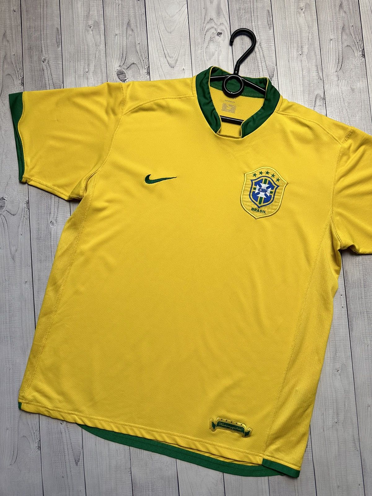 Nike × Vintage Vintage Nike Brazil soccer jersey Brasil size L Size US L / EU 52-54 / 3 - 2 Thumbnail