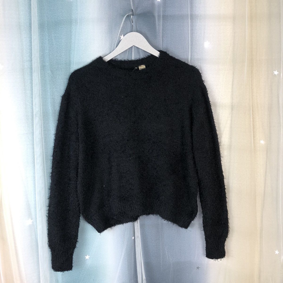 Divided × H&M × Homespun Knitwear Vintage Divided Mohair Knitwear H&M Black #914 Size S / US 4 / IT 40 - 1 Thumbnail