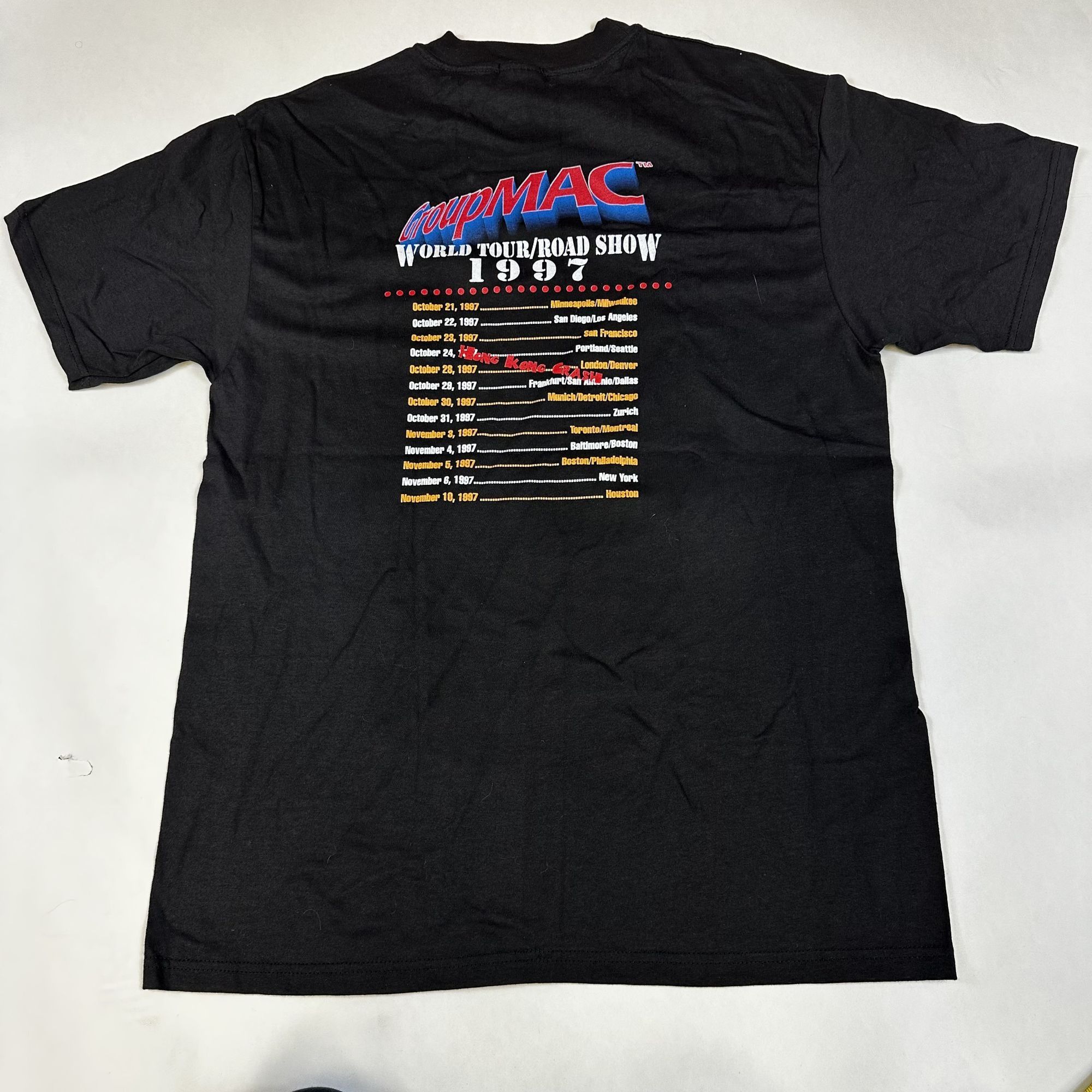 Hanes GroupMAC 1997 World Tour Road Show Black T-Shirt Hanes Heavy Size US L / EU 52-54 / 3 - 2 Thumbnail