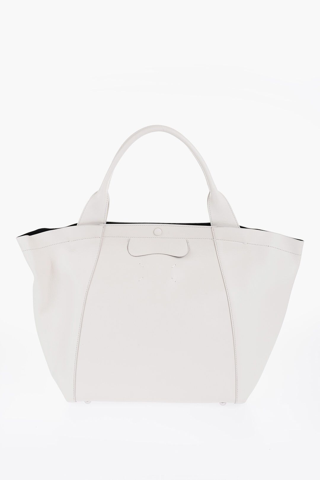 Maison Margiela og1mm1224 Size: OS / Vegan Leather Shopper Bag in White Size ONE SIZE - 1 Thumbnail