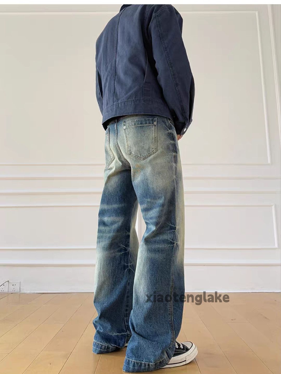 Jean ltx vintage washed faded loose baggy hiphop jeans Size US 28 / EU 44 - 2 Thumbnail