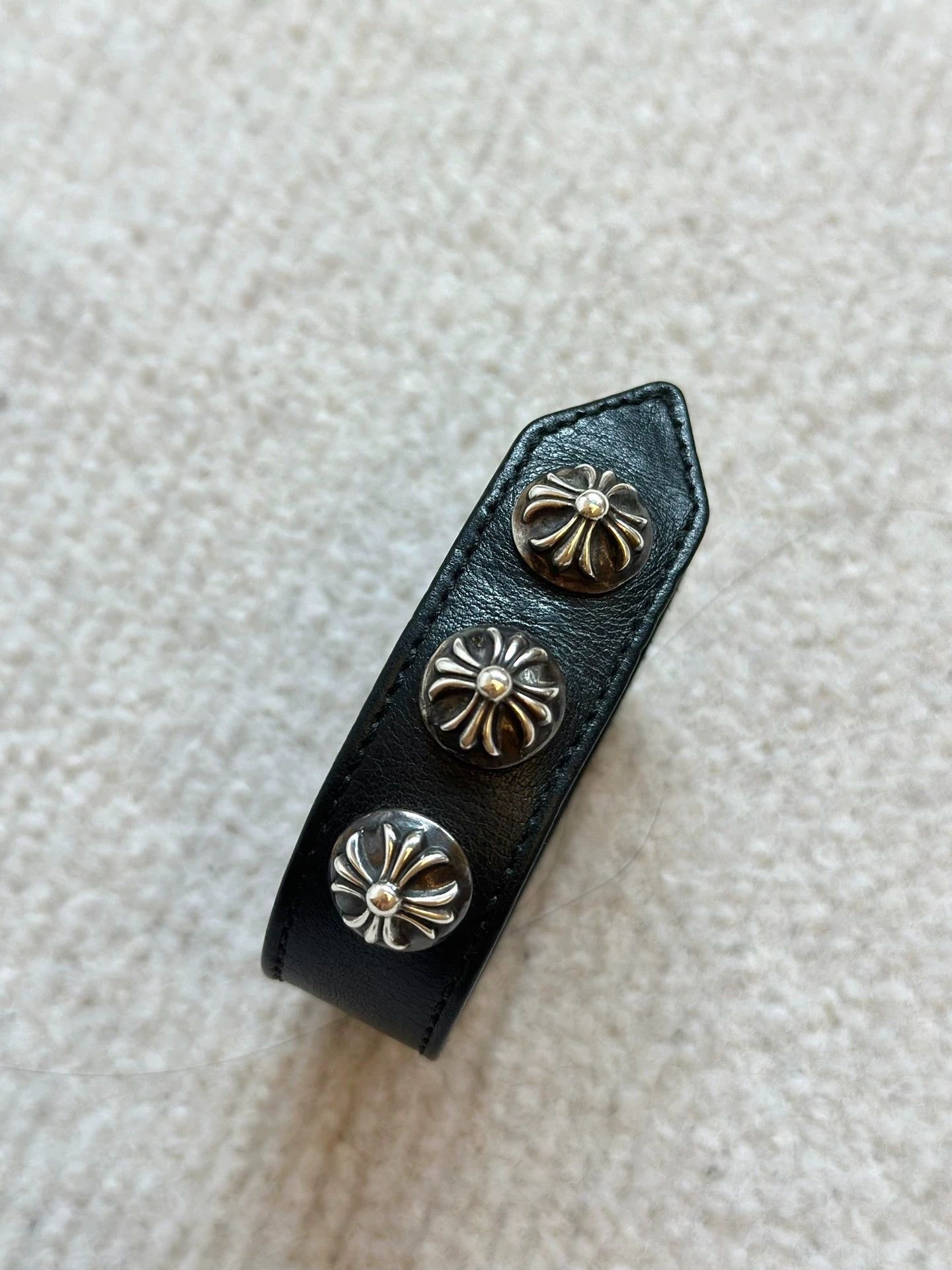 Chrome Hearts Chrome Hearts 3BTN Cross 3-Silver Bracelet Size ONE SIZE - 1 Thumbnail