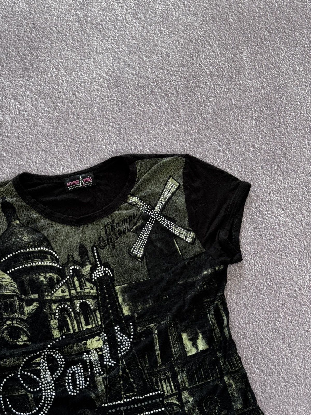 Hysteric Glamour Vintage 00’s Aesthetic Y2K Paris Graphic Tank Top Size S / US 4 / IT 40 - 5 Thumbnail