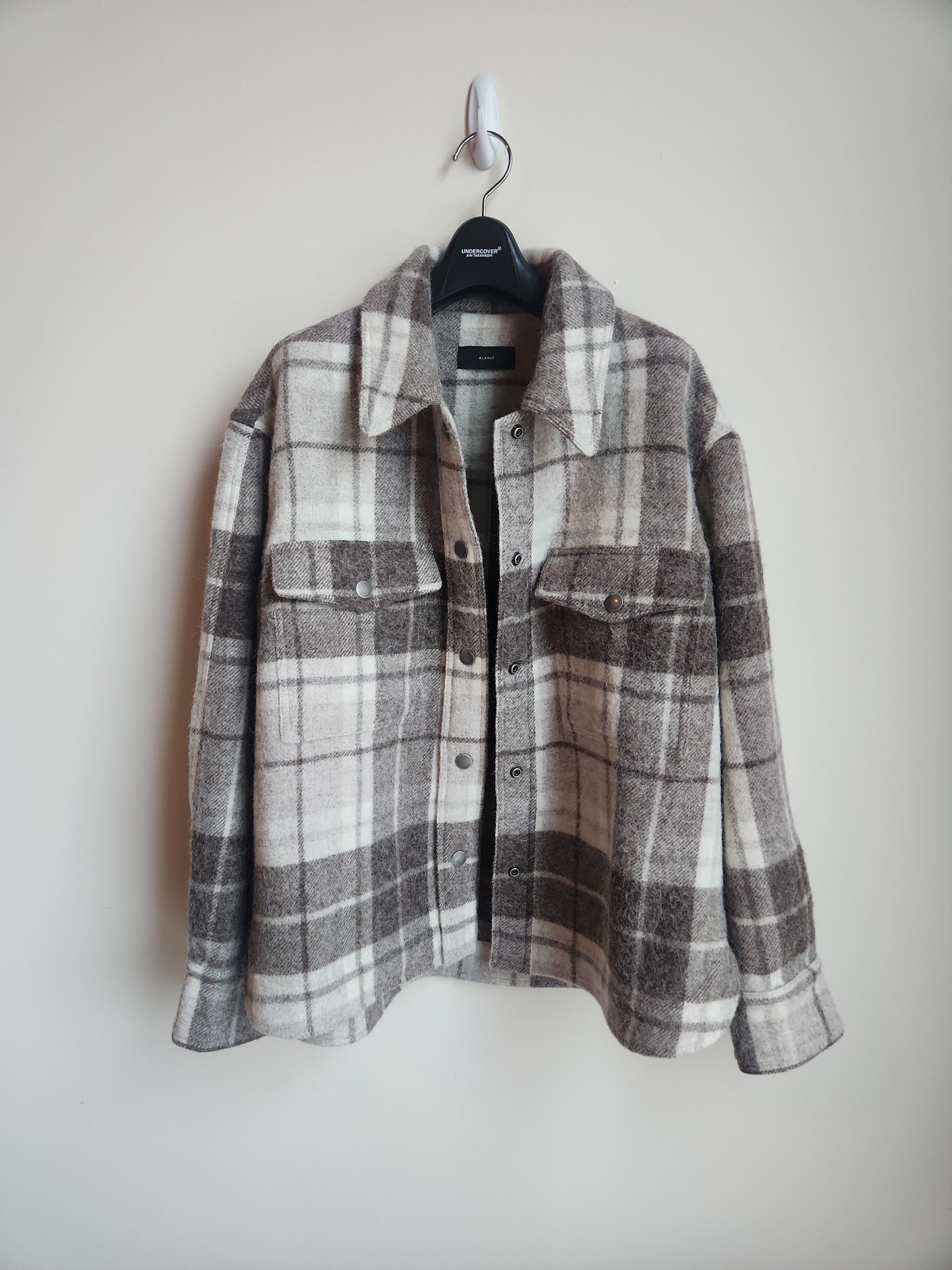 Alanui Alpaca/Virgin wool check jacket Size US M / EU 48-50 / 2 - 3 Thumbnail