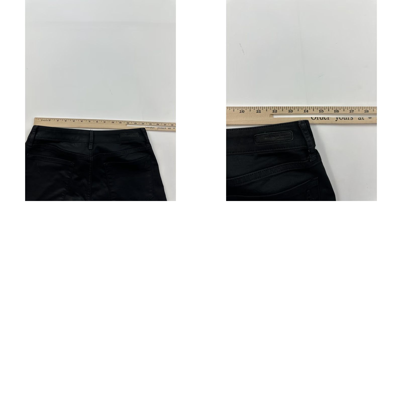 Anthropologie VINTAGE Anthropologie Articles Of Society Jeans Womans 28 Black Waxed Skinny Moto Fringe Mid Rise Skinny Womens Size 28" / US 6 / IT 42 - 8 Thumbnail