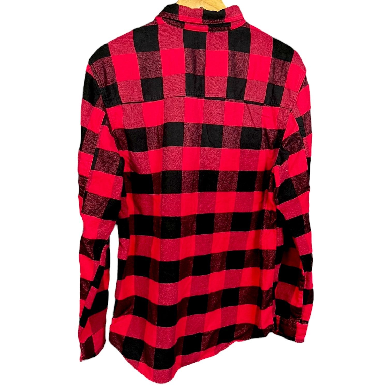H&M Divided H&M Classic Red/Black Plaid Button-Up Flannel L Size US L / EU 52-54 / 3 - 4 Thumbnail