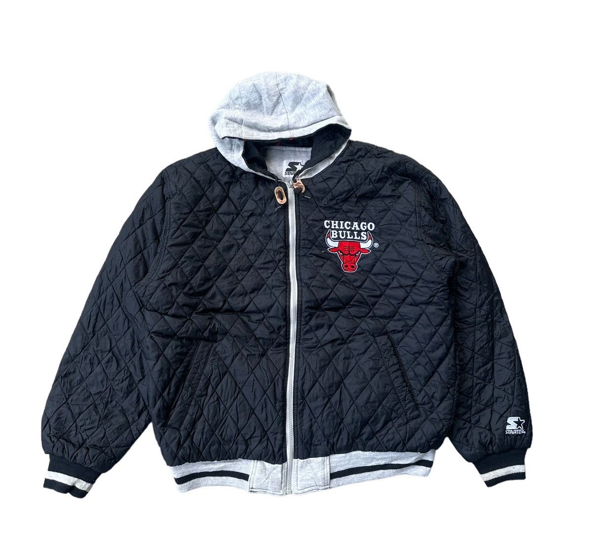 NBA × Starter Vintage NBA Chicago bulls starter reversible jacket hoodie Size US M / EU 48-50 / 2 - 1 Thumbnail
