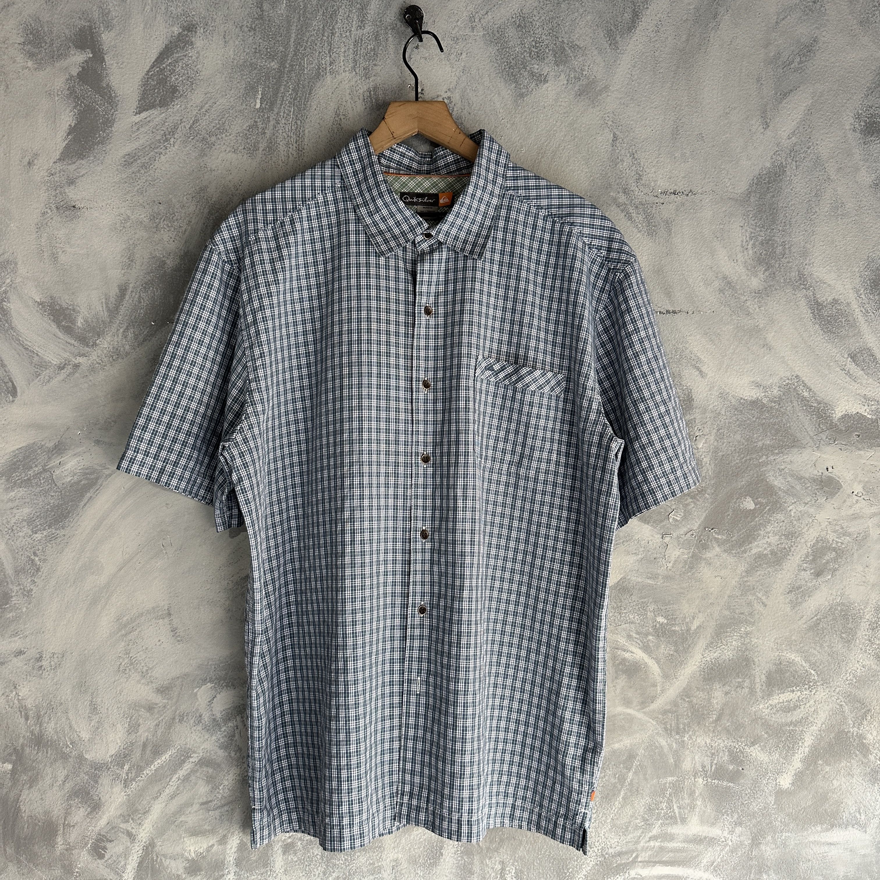 Quiksilver Quicksilver Waterman Button Up Shirt Mens Check Size US XL / EU 56 / 4 - 1 Thumbnail