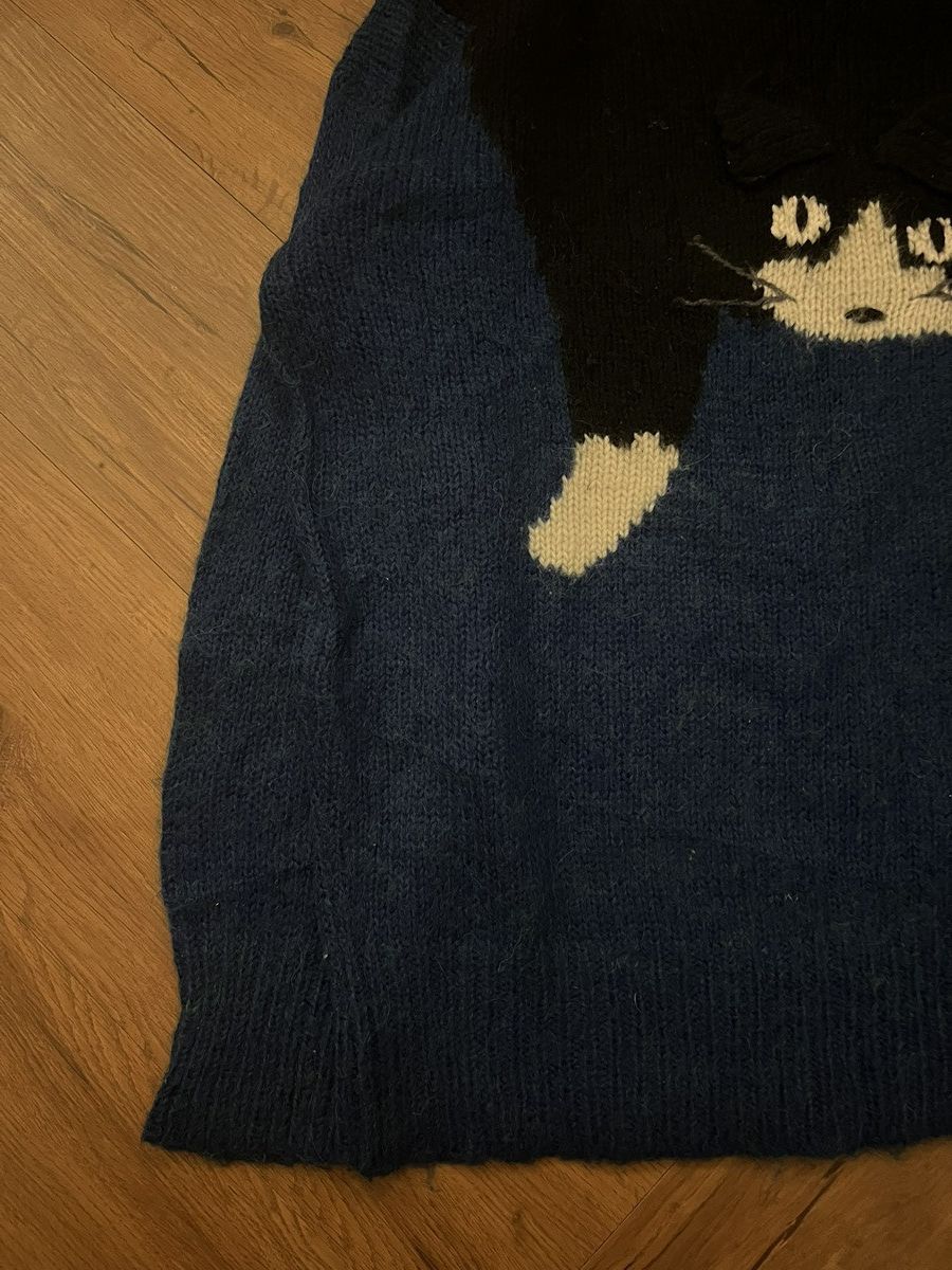 Issey Miyake Playful Cat Knit Sweater – Harajuku Style Vintage Look Size US M / EU 48-50 / 2 - 6 Thumbnail