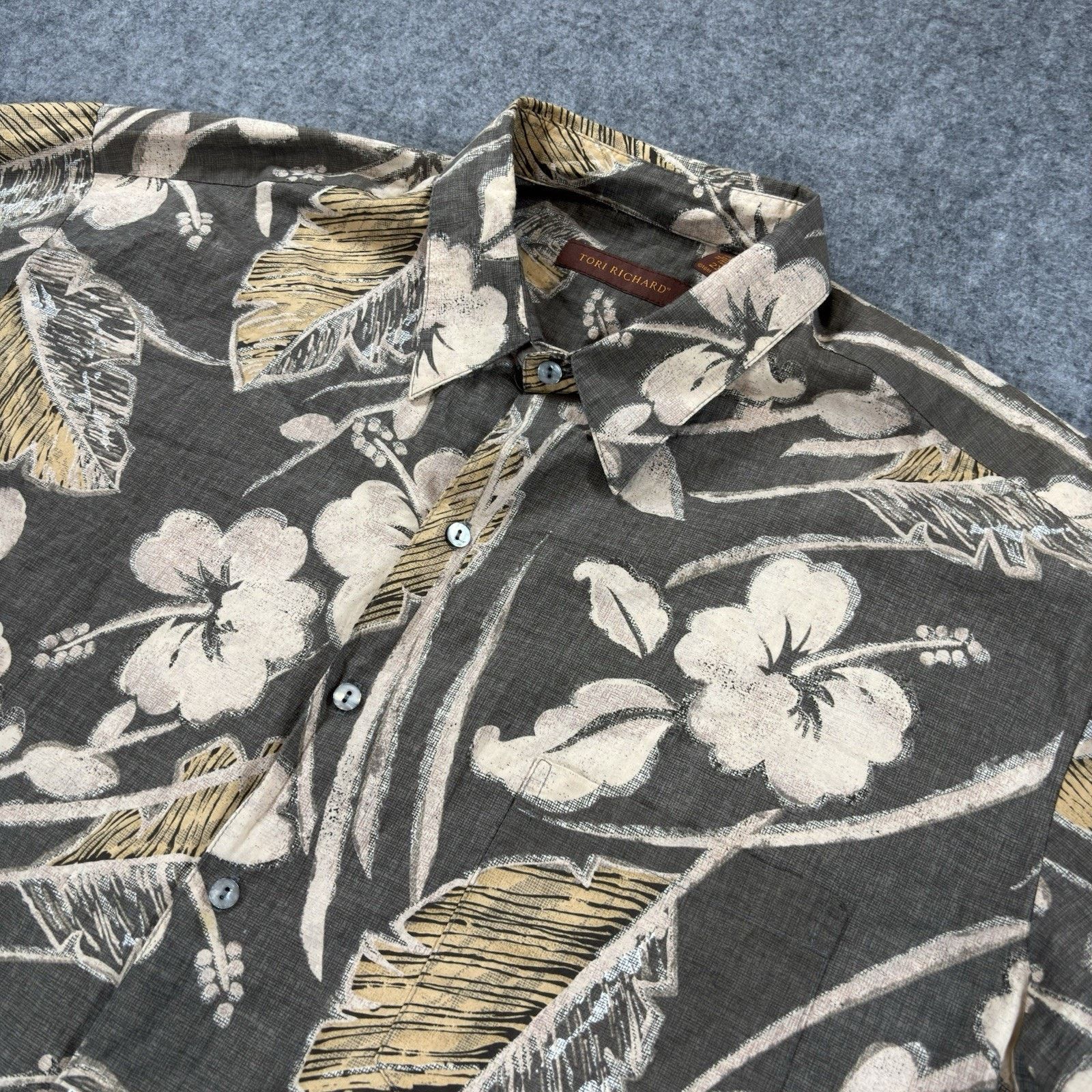 Tori Richard Tori Richard Hawaiian Shirt Mens XXL Floral Cotton Lawn USA Size US XXL / EU 58 / 5 - 2 Thumbnail