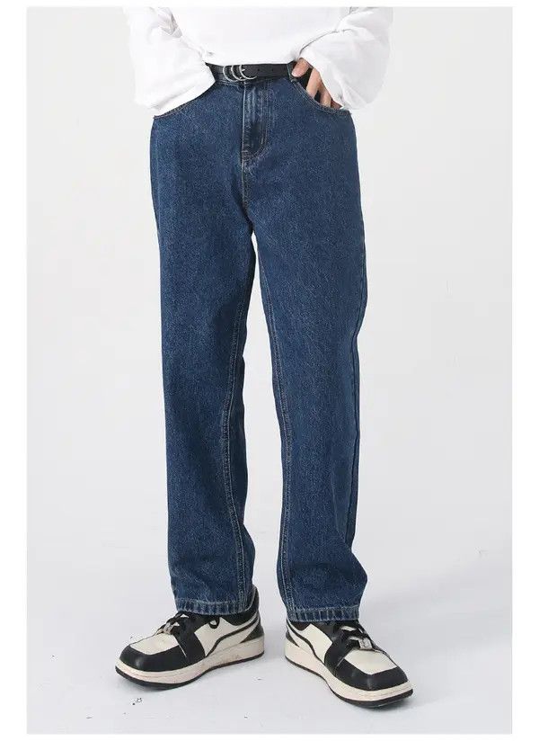 Japanese Brand Japanese retro casual loose washed straight jeans Size US 32 / EU 48 - 1 Thumbnail