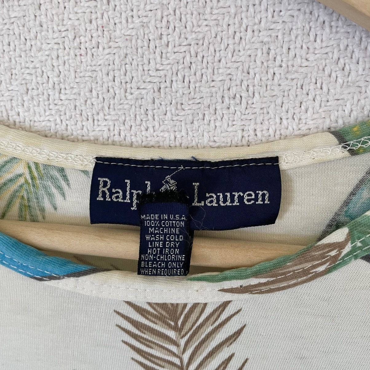Ralph Lauren Vintage 80s 90s AOP Hawaiian Tropical Postcard Shirt Summer Size US M / EU 48-50 / 2 - 7 Thumbnail