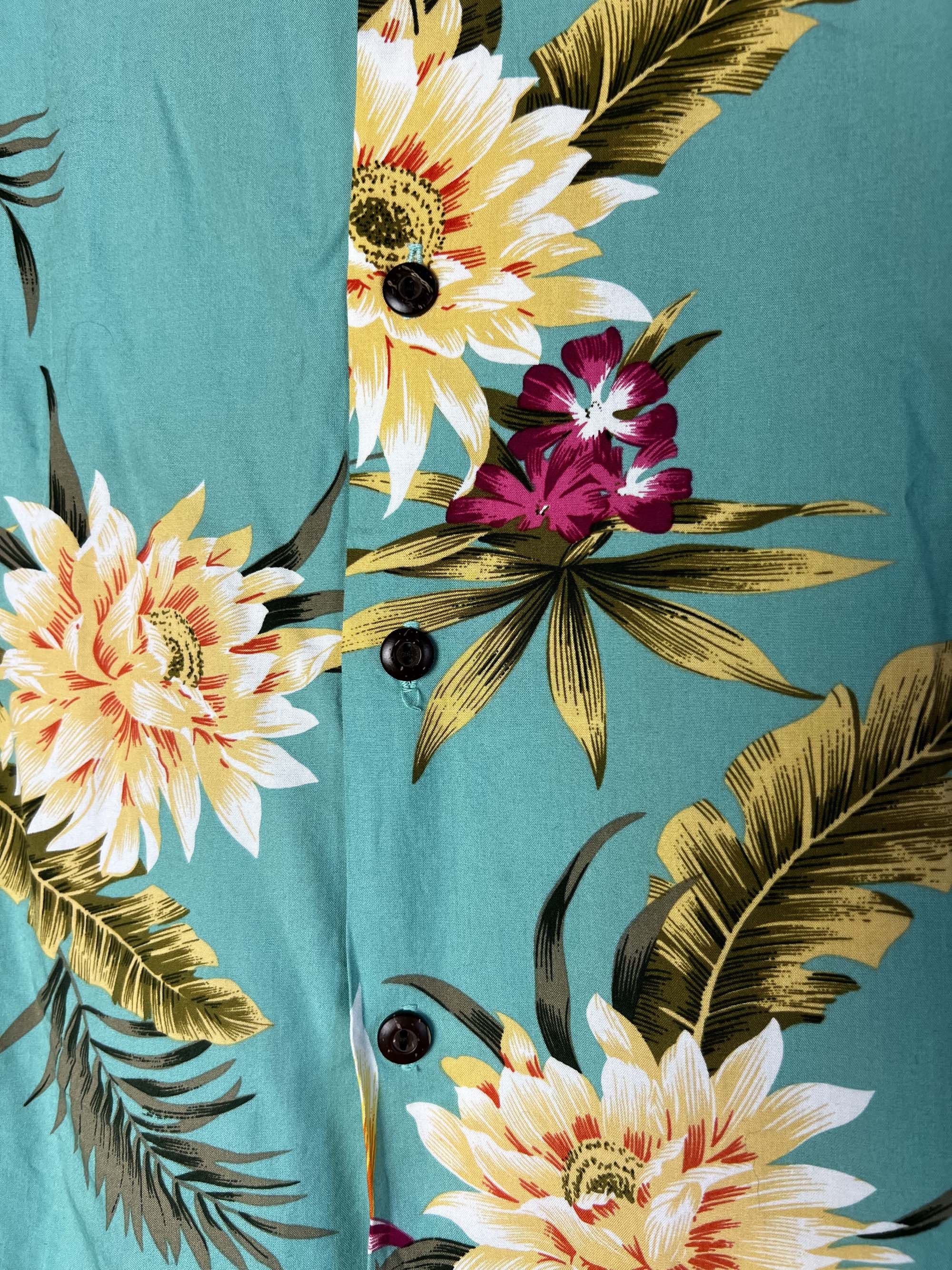 Vintage Vintage 1990's Two Palms Hawaiian Luau Aloha Party Shirt Size XS / US 0-2 / IT 36-38 - 4 Thumbnail