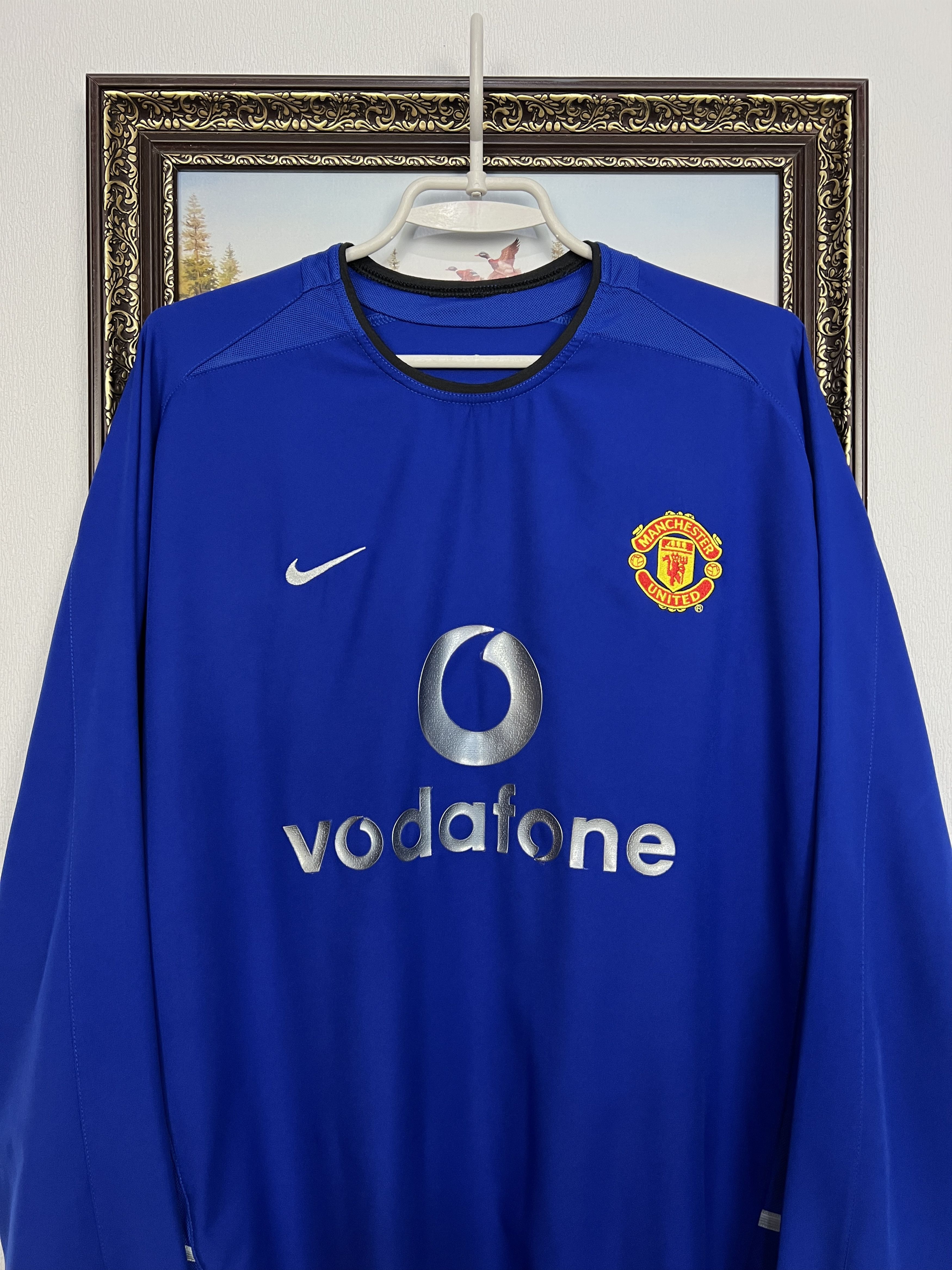 Nike Manchester United football shirt Soccer Long Sleeve Jersey Size US XL / EU 56 / 4 - 2 Thumbnail