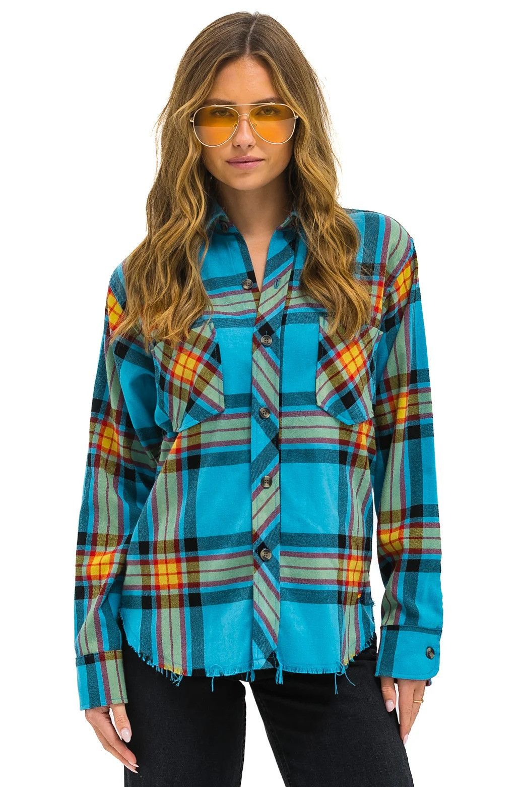 Aviator Nation Aviator Nation Plaid Flannel Western Shirt Size US XXL / EU 58 / 5 - 4 Thumbnail