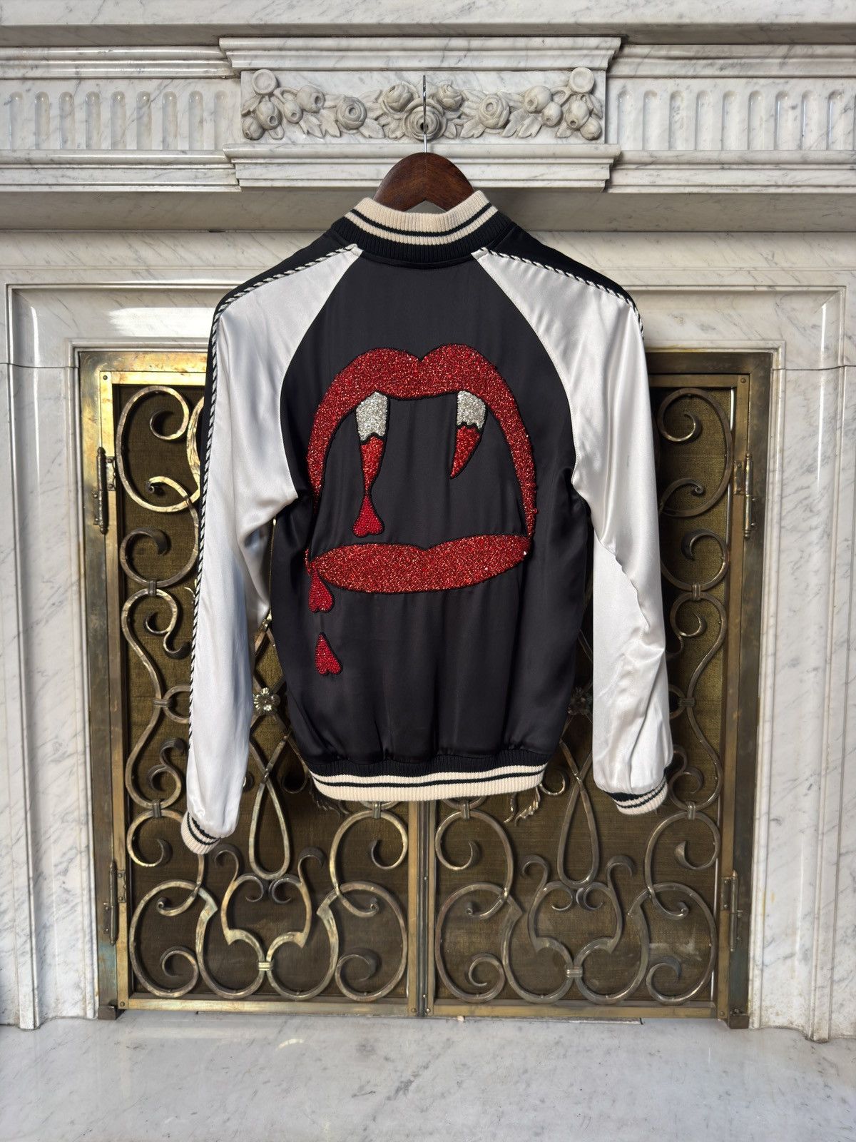 Saint Laurent Paris SS14 Blood Luster Souvenir Jacket in Viscose Size XS / US 0-2 / IT 36-38 - 1 Thumbnail