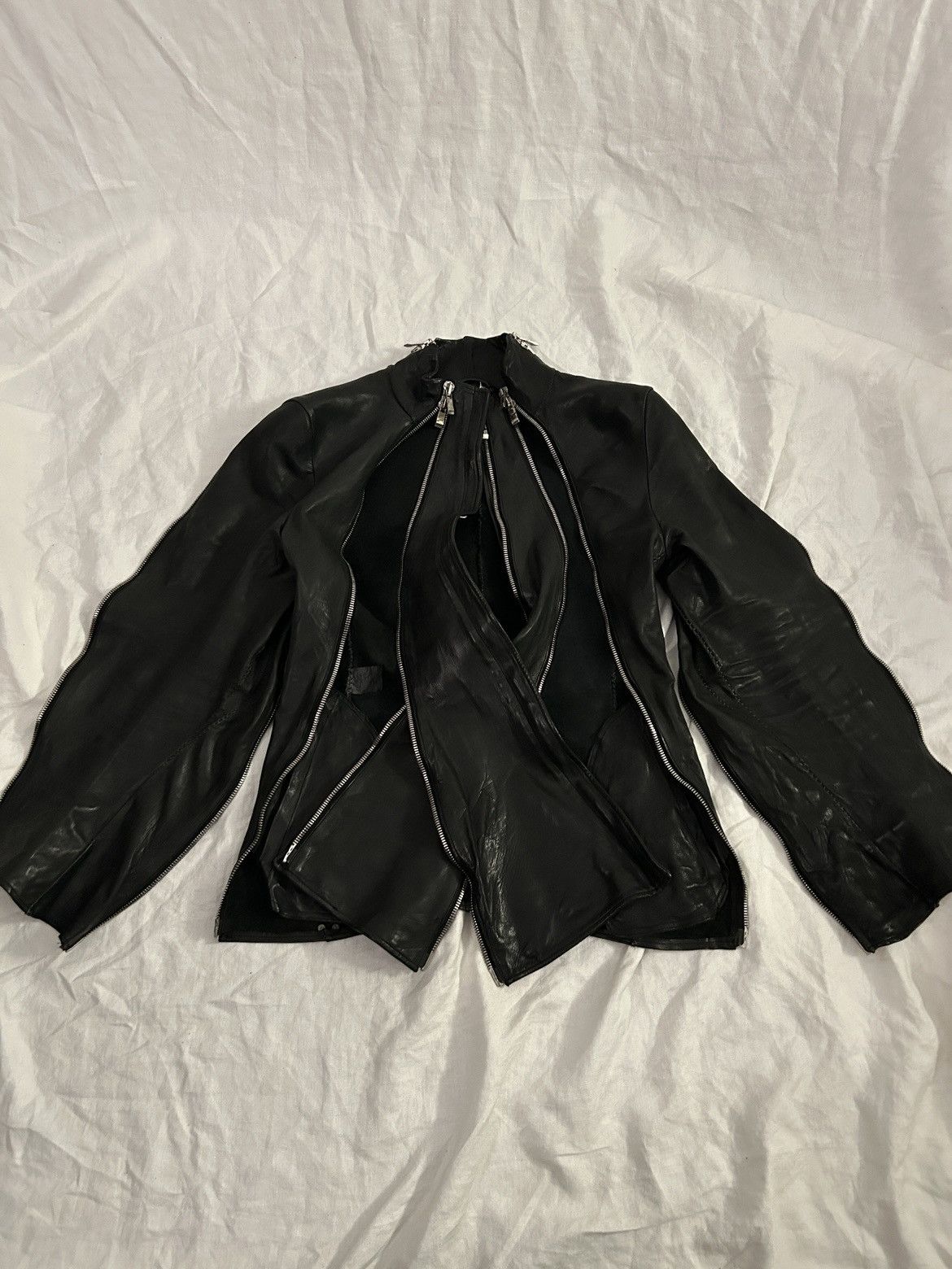 Incarnation Incarnation Zipper Sleeve Leather Jacket Size US S / EU 44-46 / 1 - 25 Thumbnail